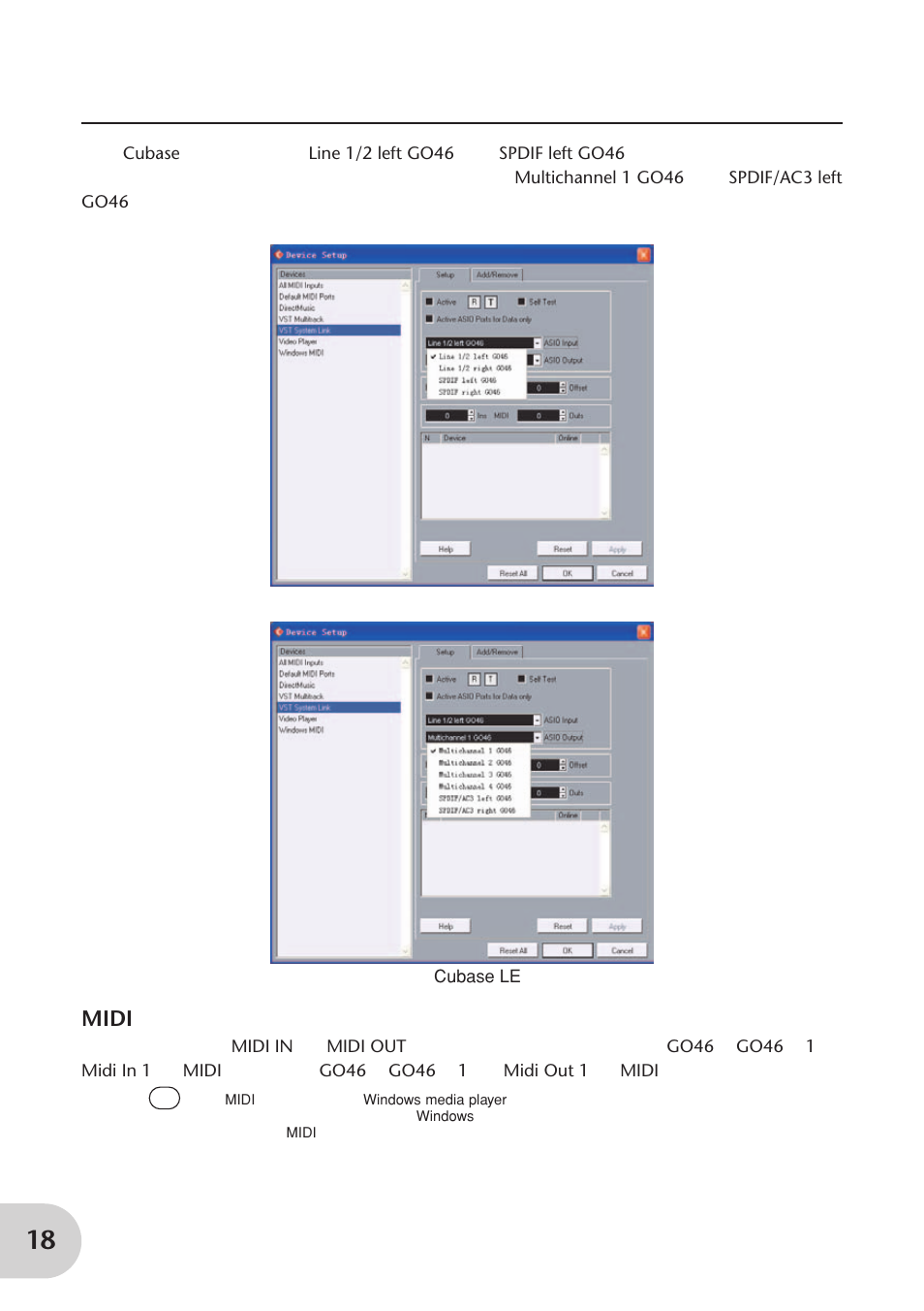 Midi | Yamaha GO46 User Manual | Page 18 / 29