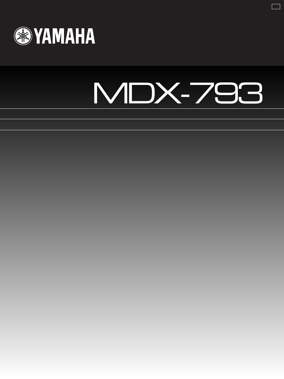 Yamaha MDX-793 User Manual | 29 pages