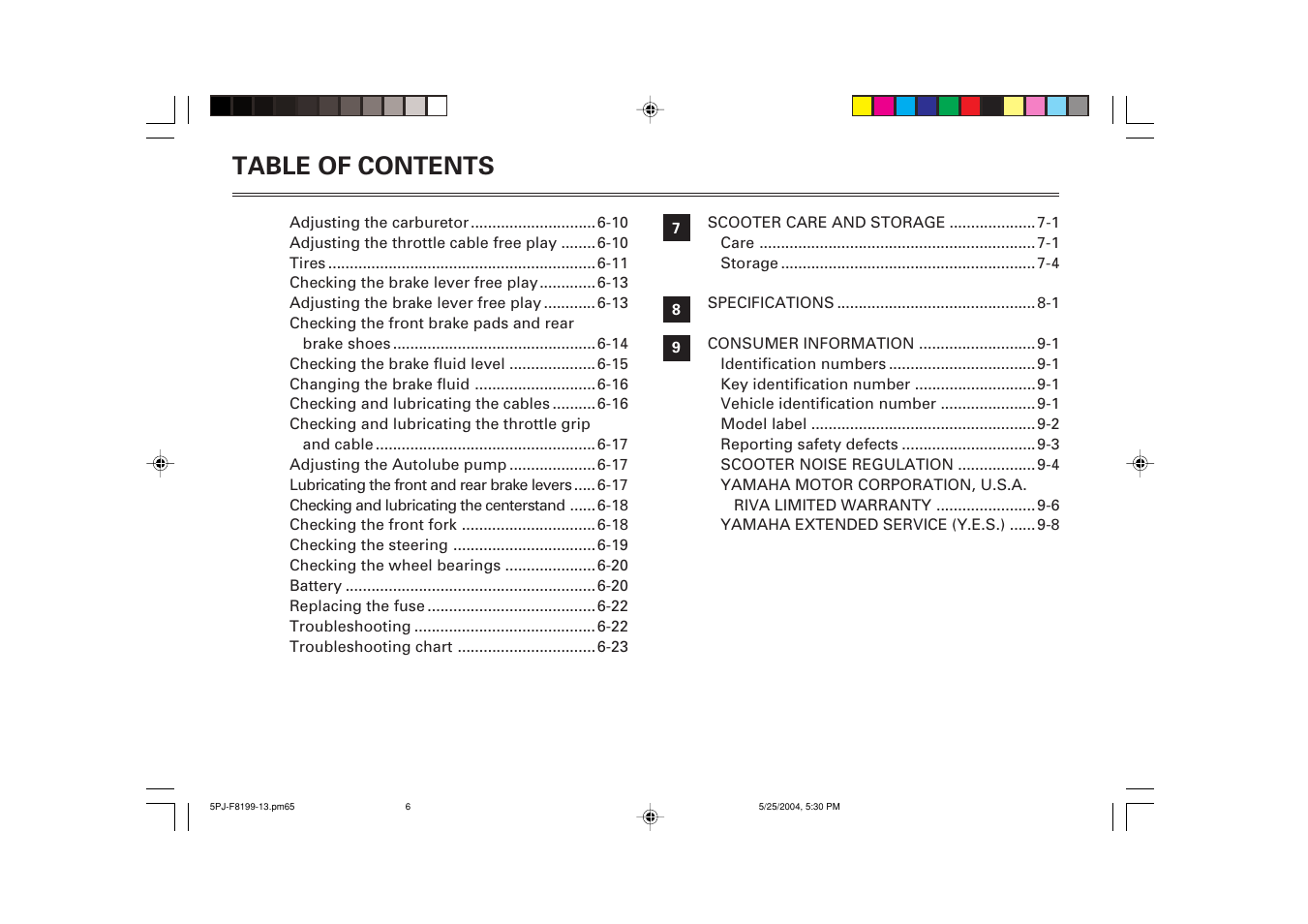 Yamaha YW50T User Manual | Page 8 / 77