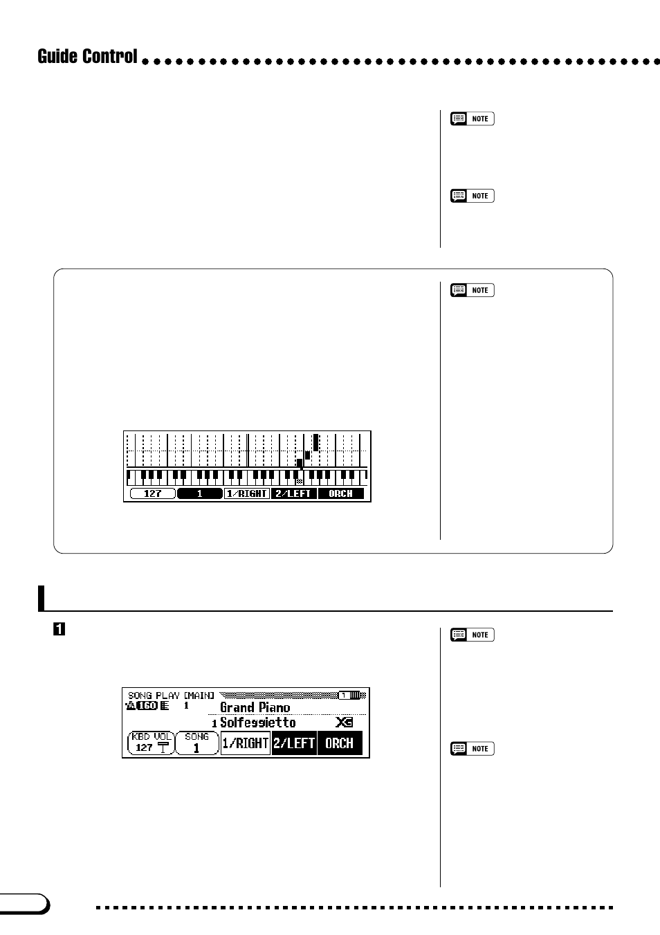 Using the guide function, Guide control, Zset up the desired song for practicing | Yamaha CVP-103M  EN User Manual | Page 106 / 178