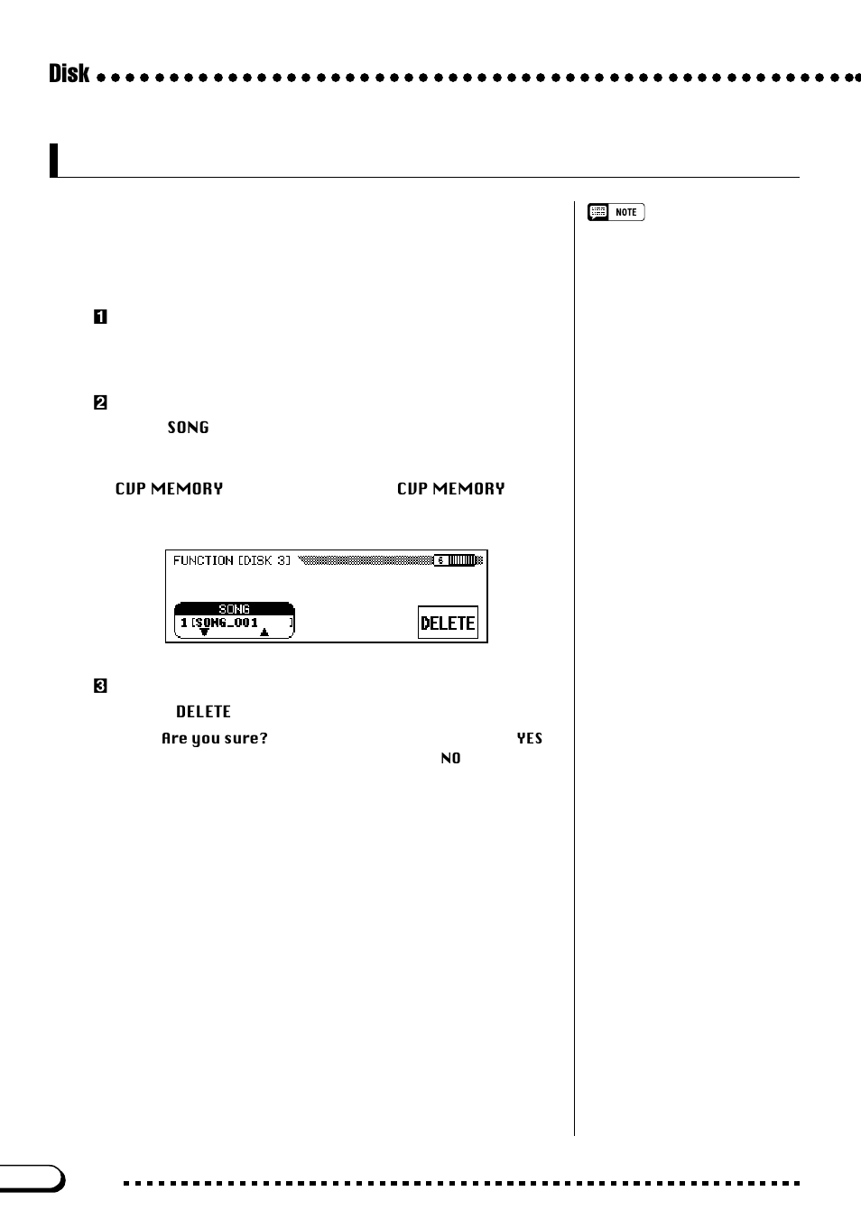 Function [disk 3] display — page 6, Disk | Yamaha CVP-103M  EN User Manual | Page 144 / 178