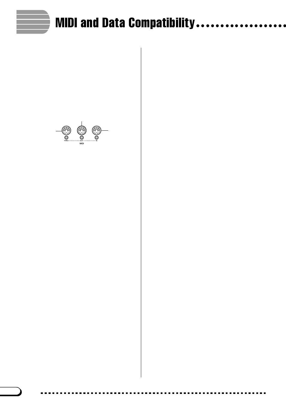 Midi and data compatibility, Midi, Data compatibility | Yamaha CVP-103M  EN User Manual | Page 172 / 178