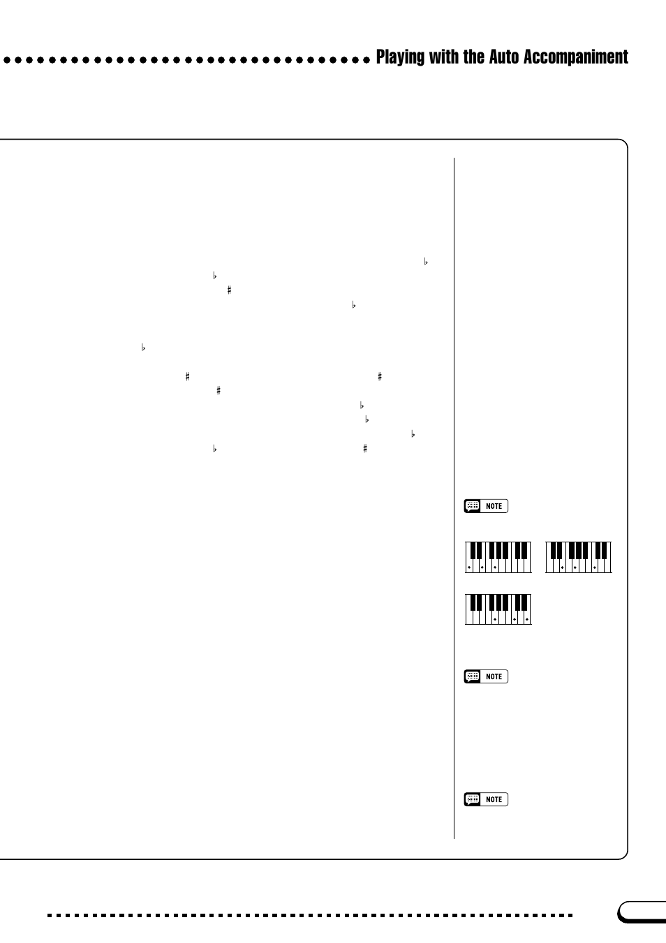 Playing with the auto accompaniment | Yamaha CVP-103M  EN User Manual | Page 61 / 178