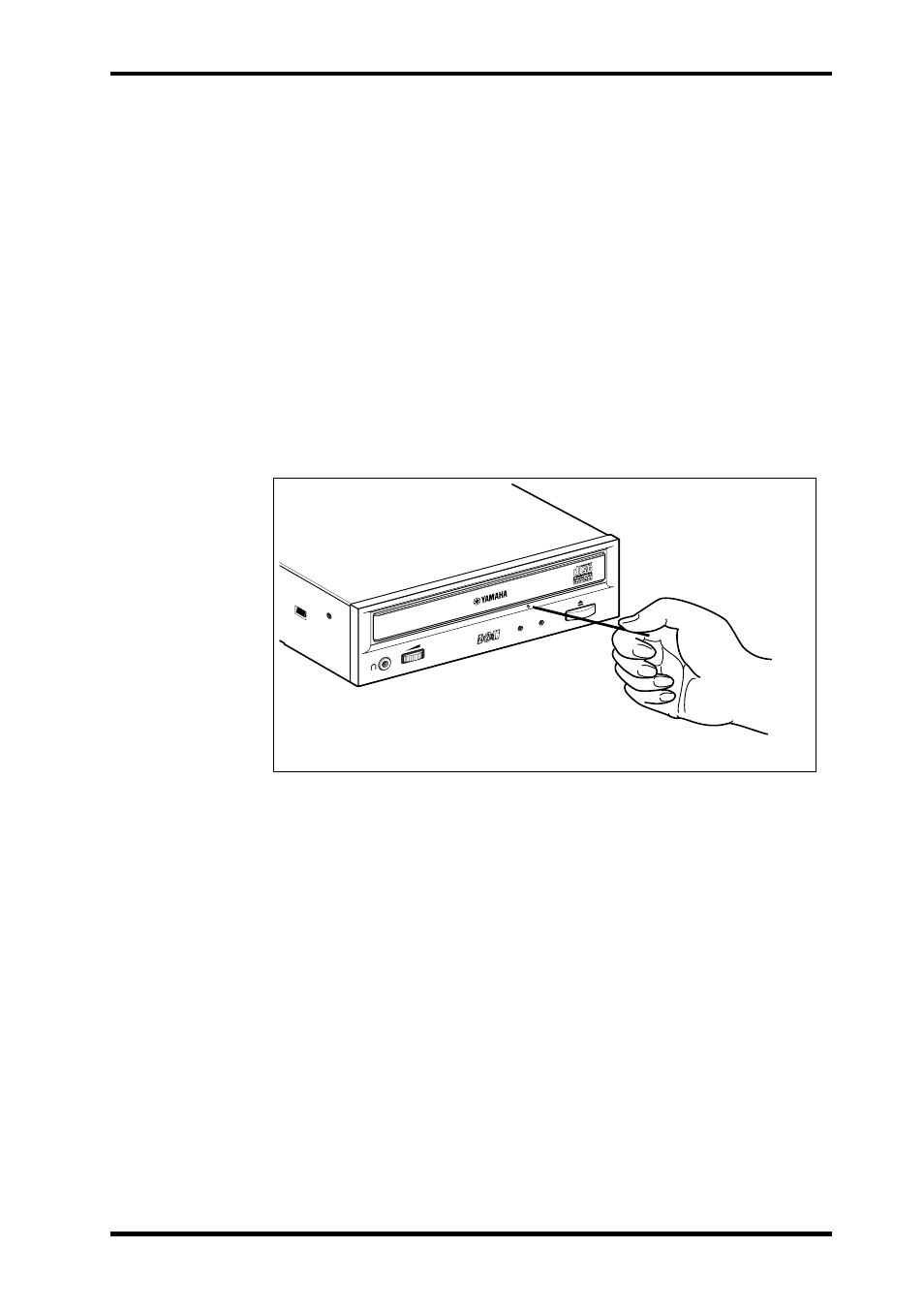 Manual eject (emergency use), Chapter 3 - operation | Yamaha CRW2216E-NB User Manual | Page 21 / 25