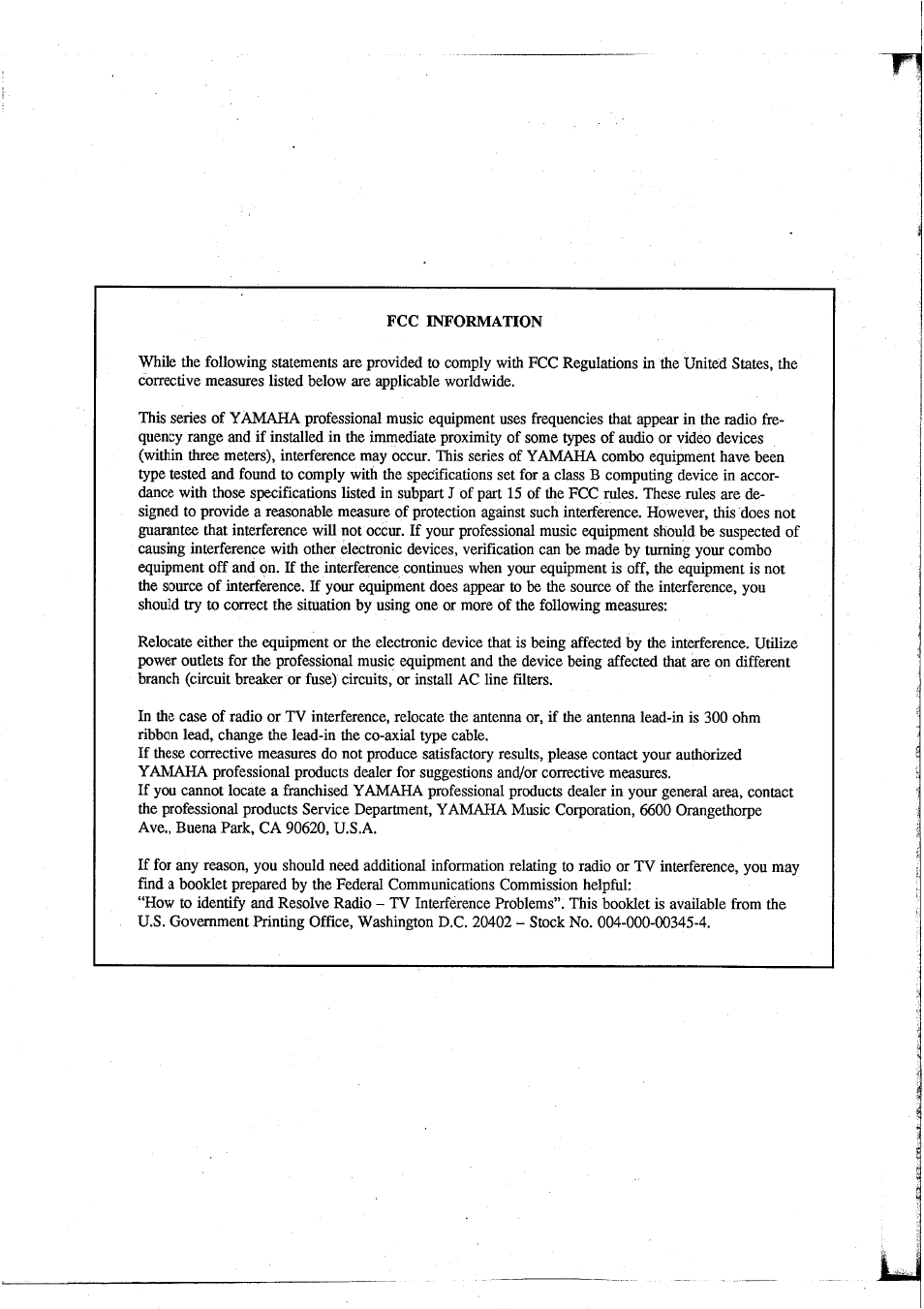 Yamaha GEP50 User Manual | Page 30 / 100