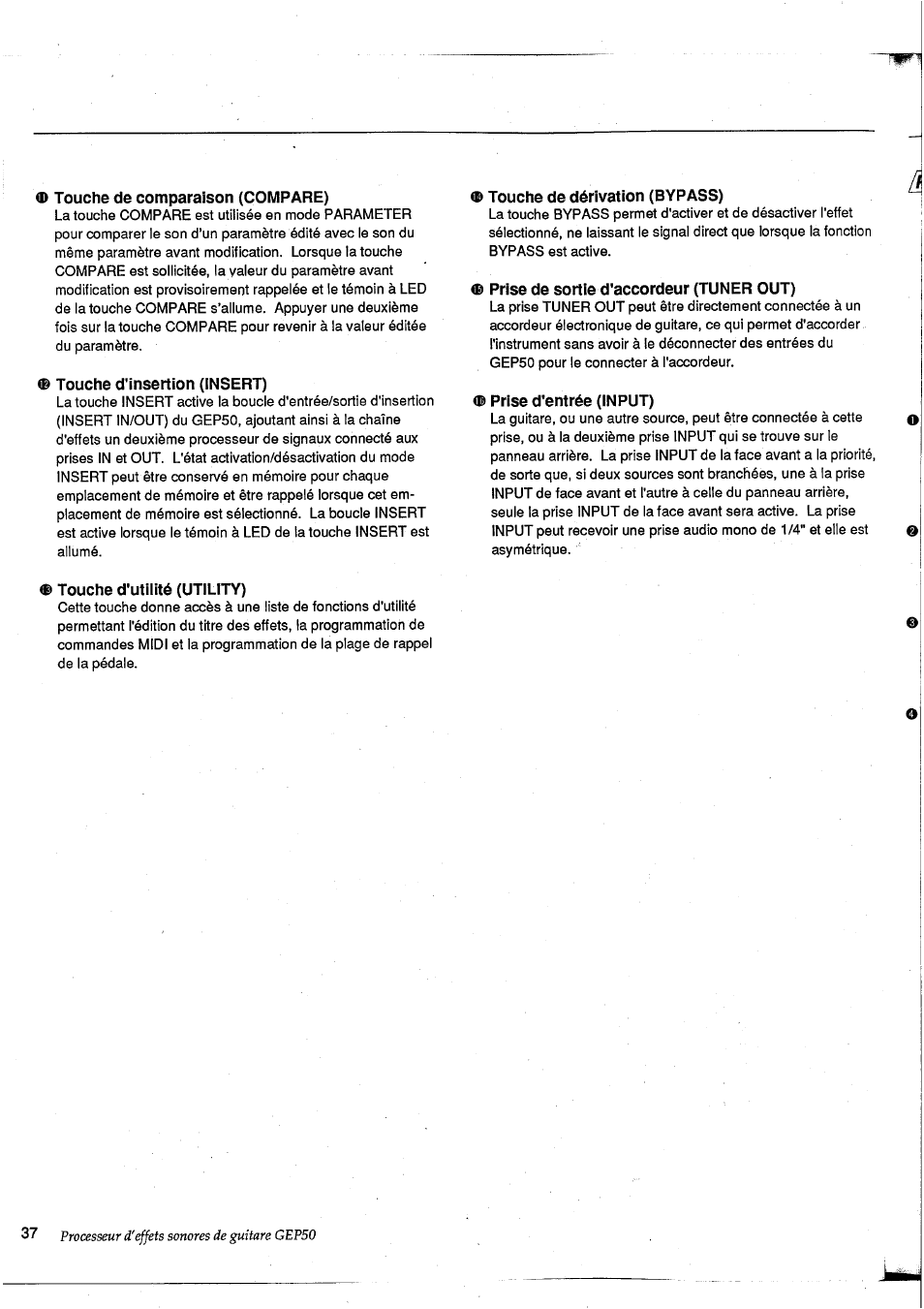 Yamaha GEP50 User Manual | Page 36 / 100