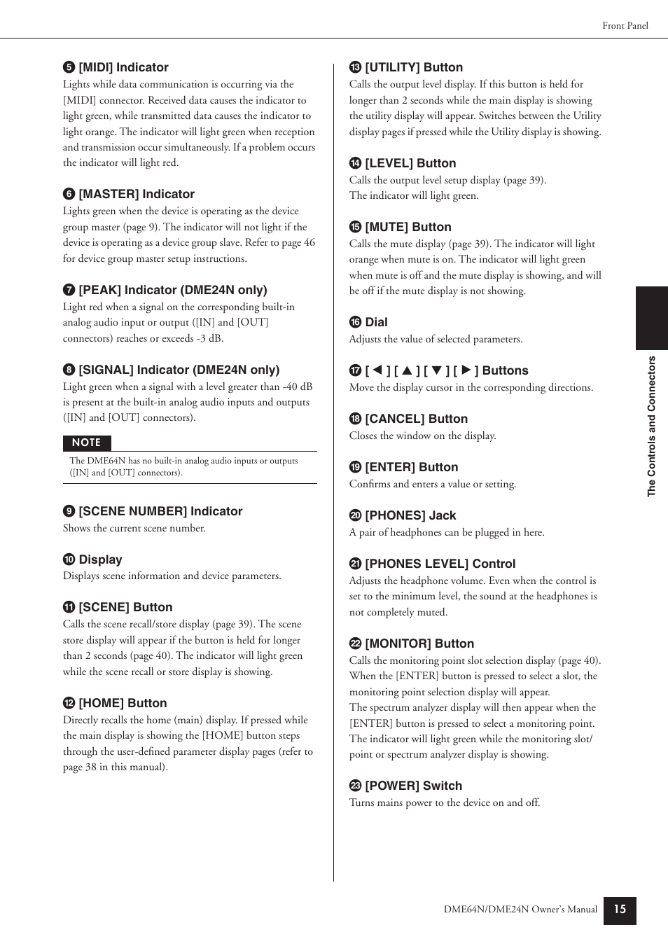 Yamaha DME64N User Manual | Page 15 / 80