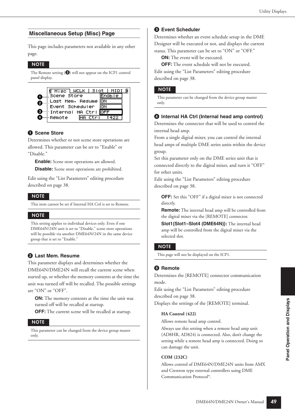 Yamaha DME64N User Manual | Page 49 / 80