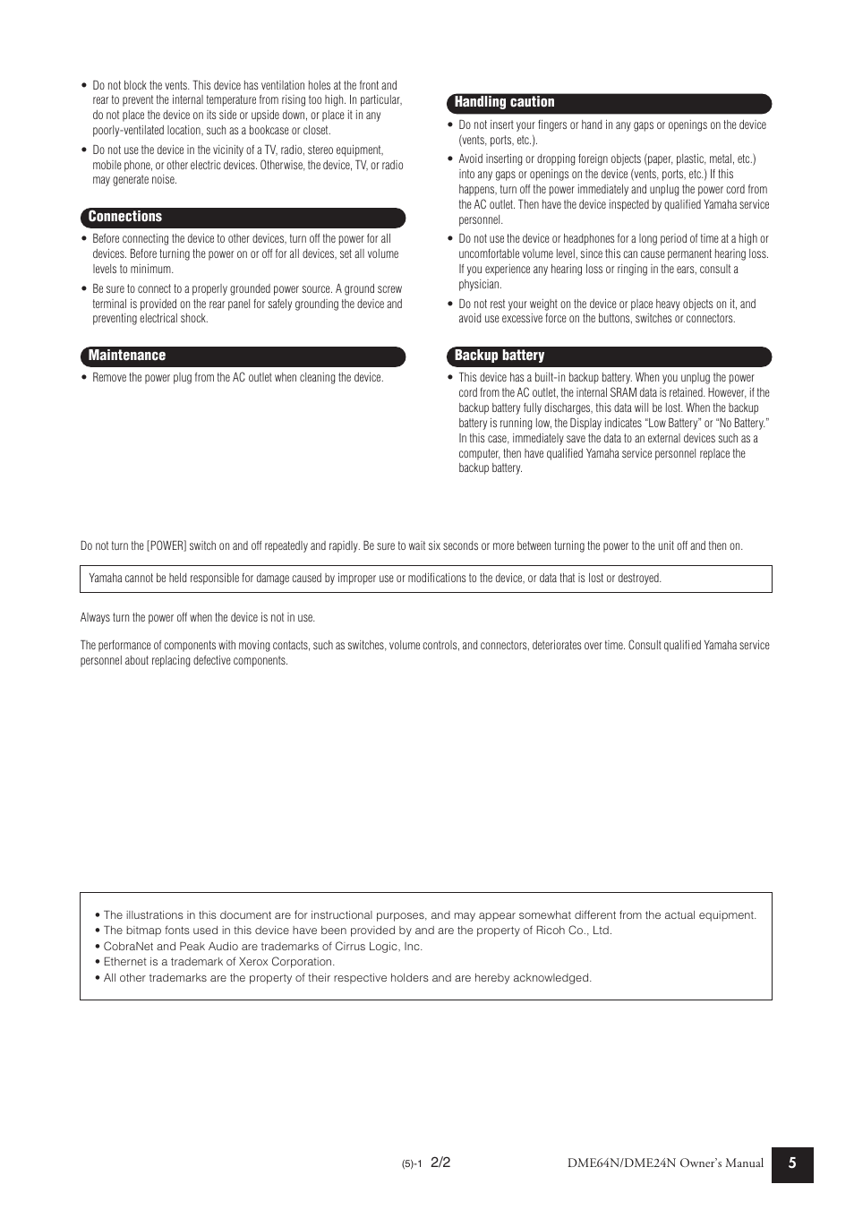 Yamaha DME64N User Manual | Page 5 / 80