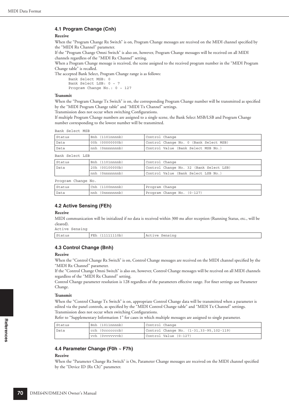 Yamaha DME64N User Manual | Page 70 / 80