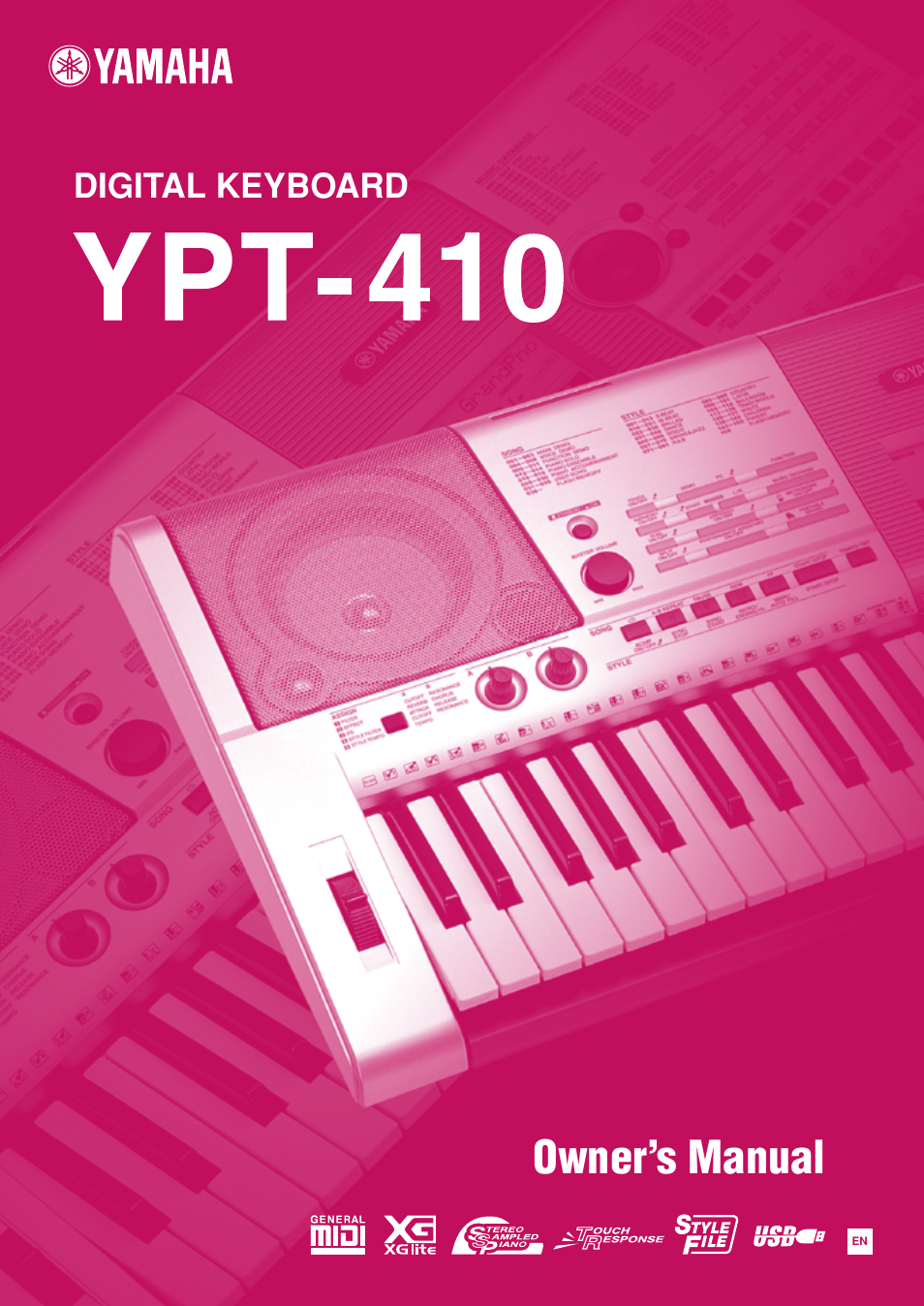 Yamaha YPT-410 User Manual | 127 pages