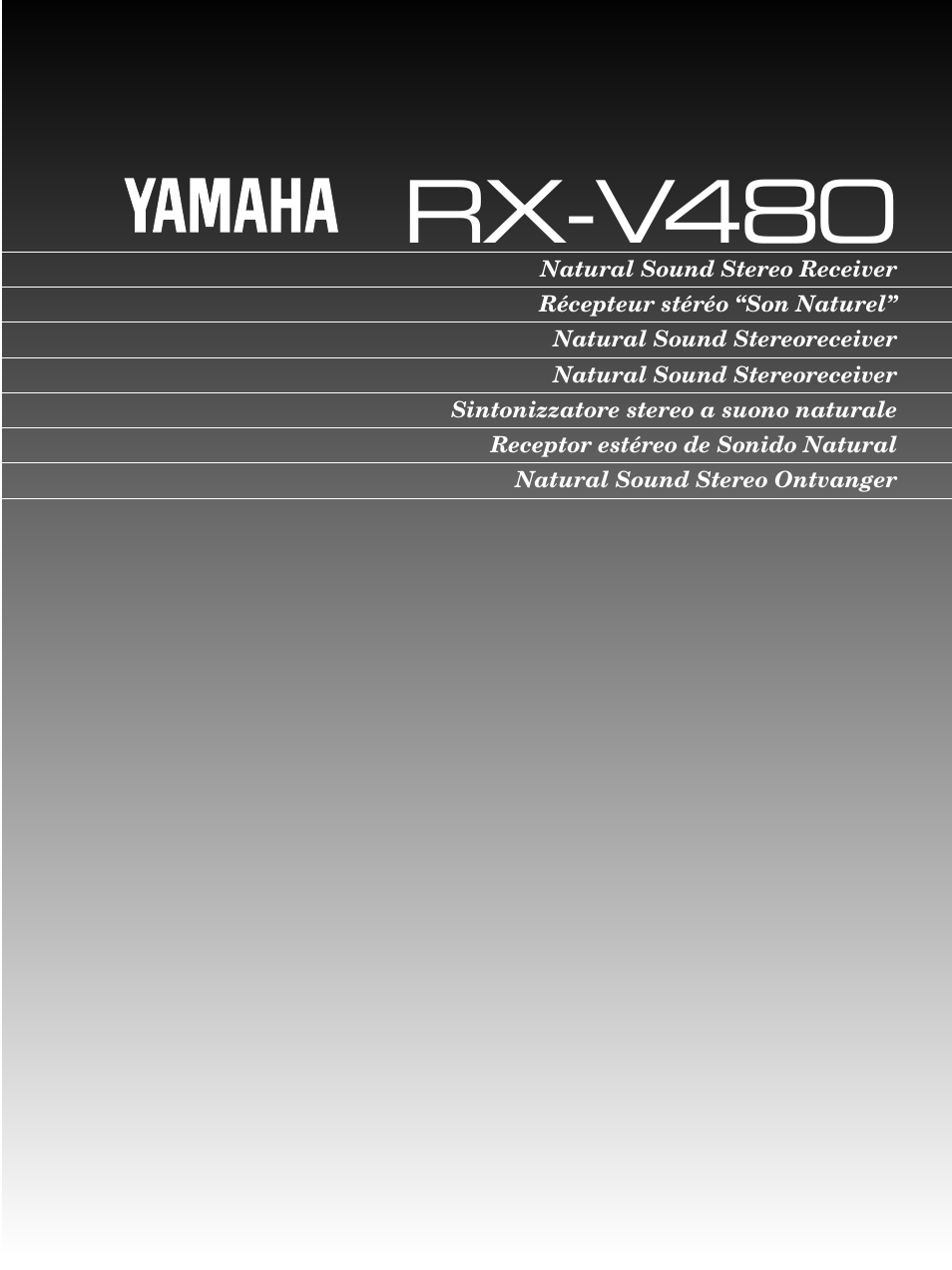 Yamaha RX-V480 User Manual | 29 pages