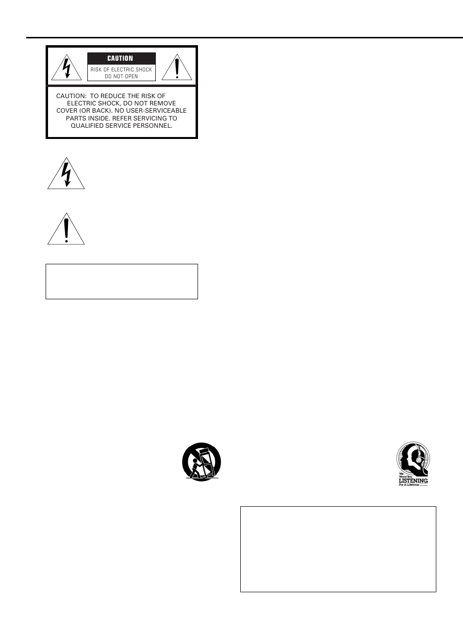 Safety instructions, We want you listening for a lifetime | Yamaha CDX-10 User Manual | Page 2 / 20