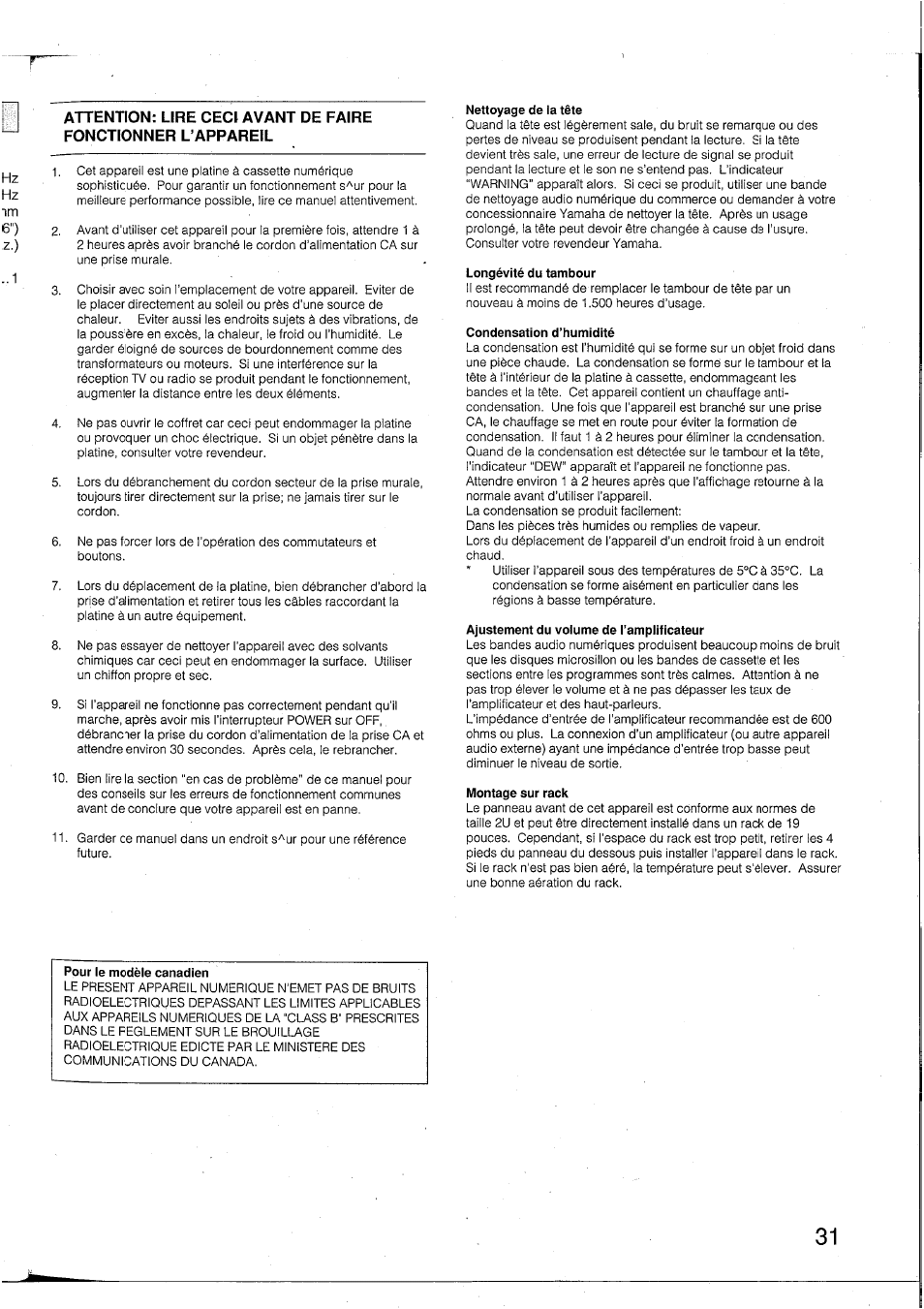 Yamaha DTR2 User Manual | Page 31 / 88