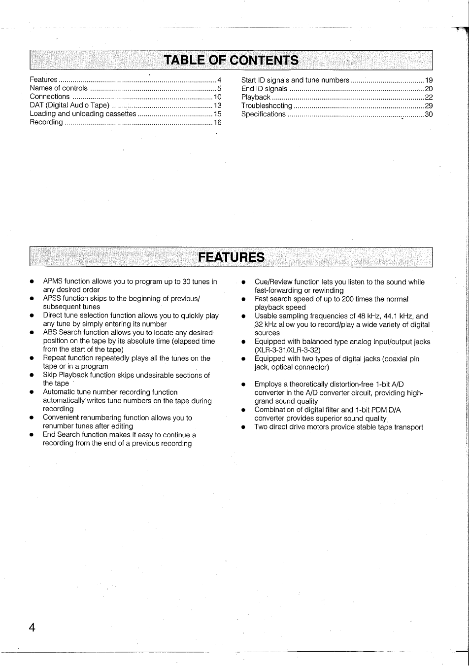 Yamaha DTR2 User Manual | Page 4 / 88