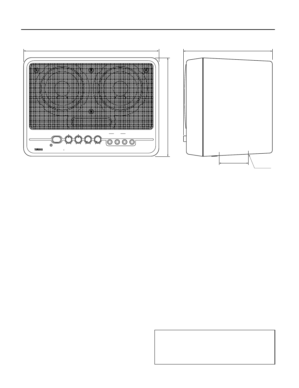 Abmessungen, Kundendienst | Yamaha MS2022 User Manual | Page 20 / 21