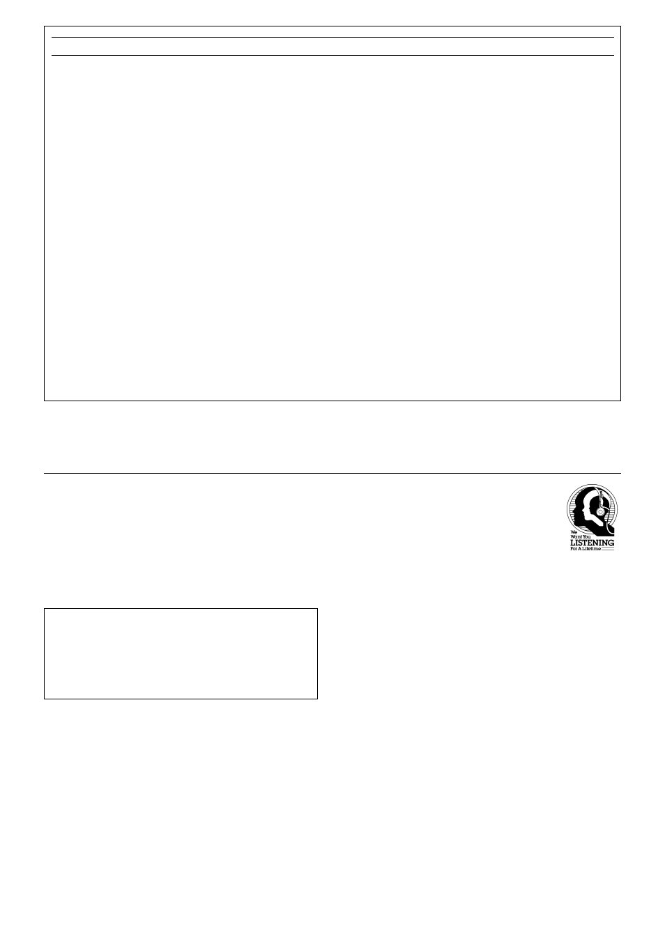 We want you listening for a lifetime | Yamaha YST-MS201 User Manual | Page 3 / 7