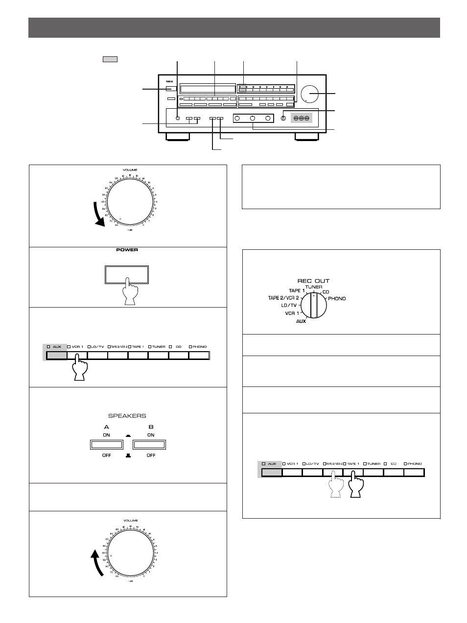 Operations | Yamaha RX-V870 User Manual | Page 15 / 31