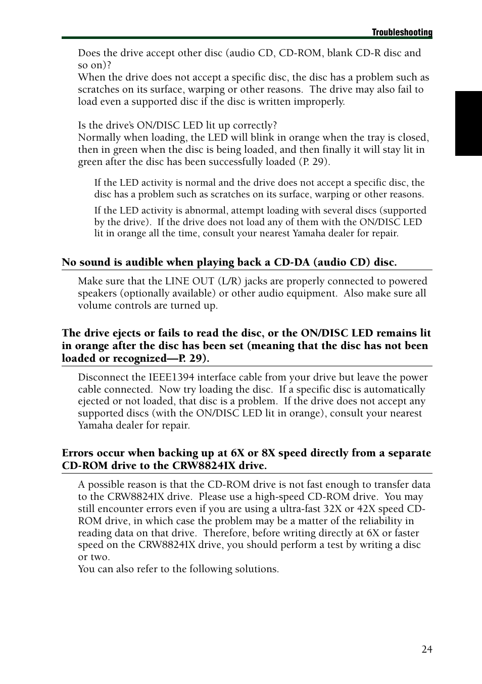 Yamaha CRW8824IX Series User Manual | Page 33 / 44
