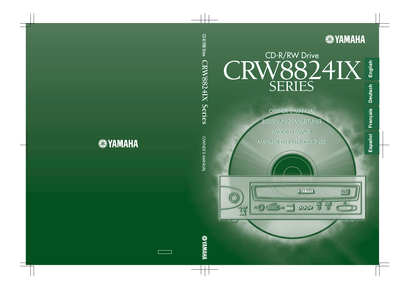 Crw8824ix, Series | Yamaha CRW8824IX Series User Manual | Page 44 / 44
