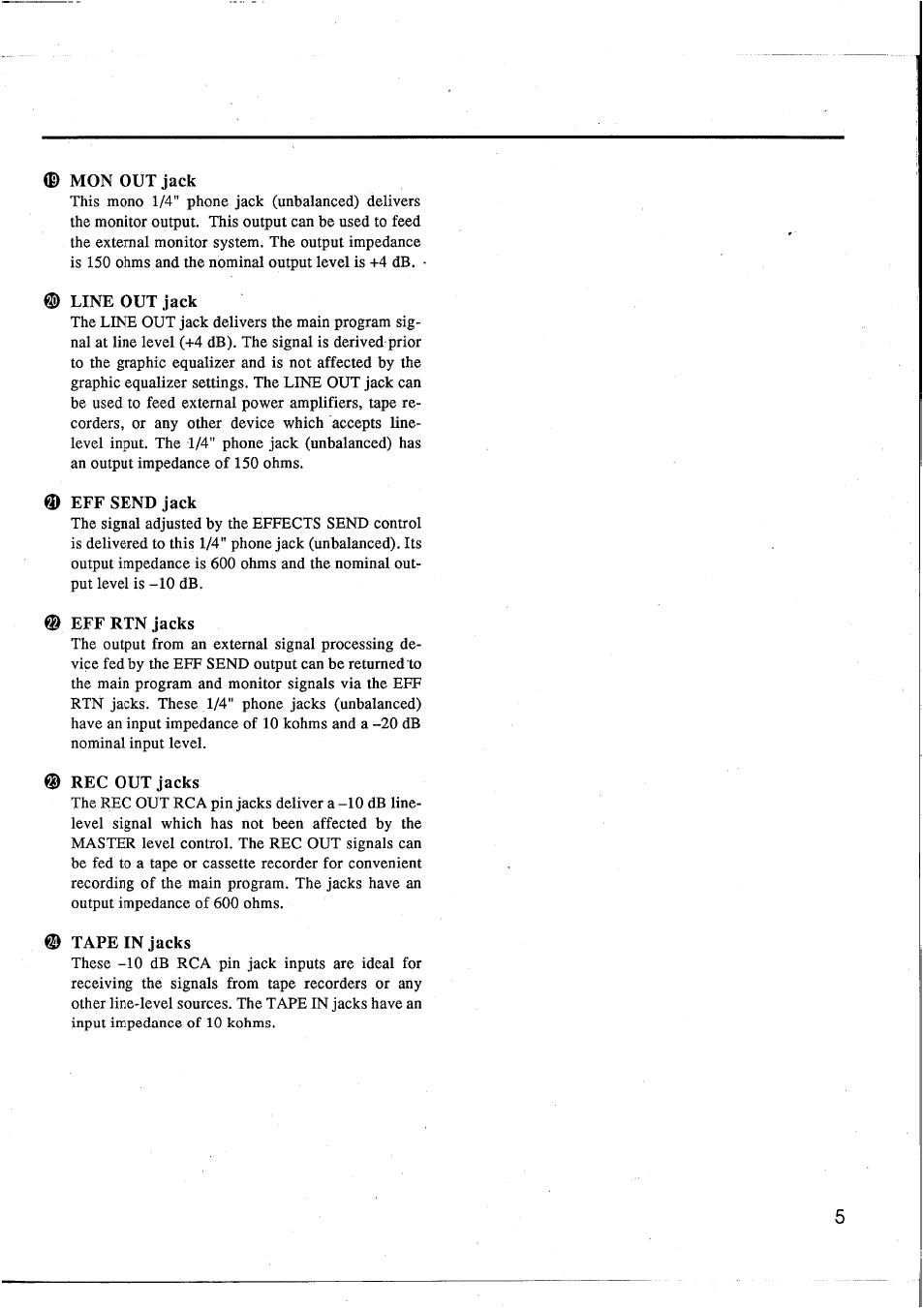 Yamaha EM1620 User Manual | Page 7 / 48