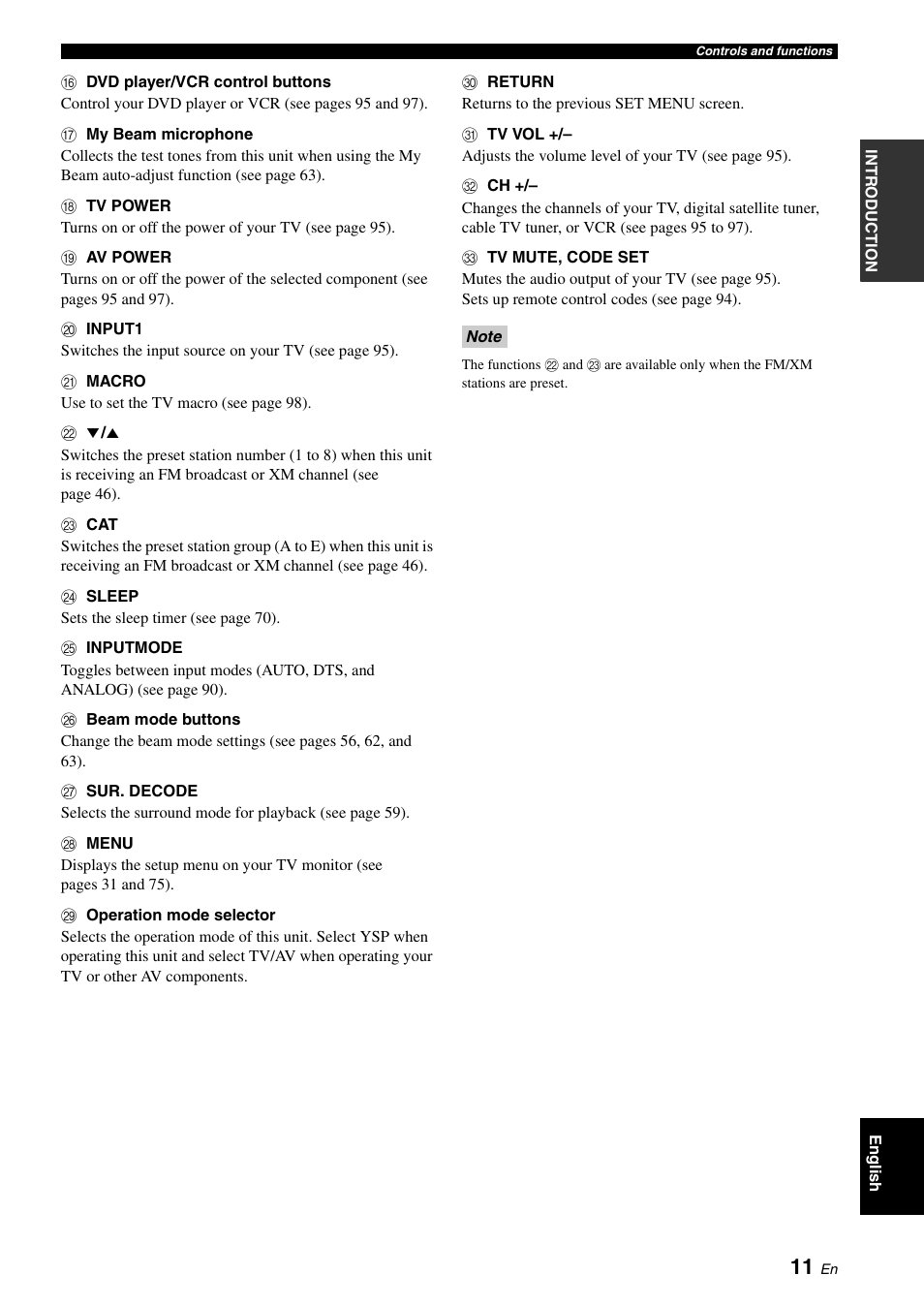 Yamaha Digital Sound Projector YSP-3050 User Manual | Page 15 / 118
