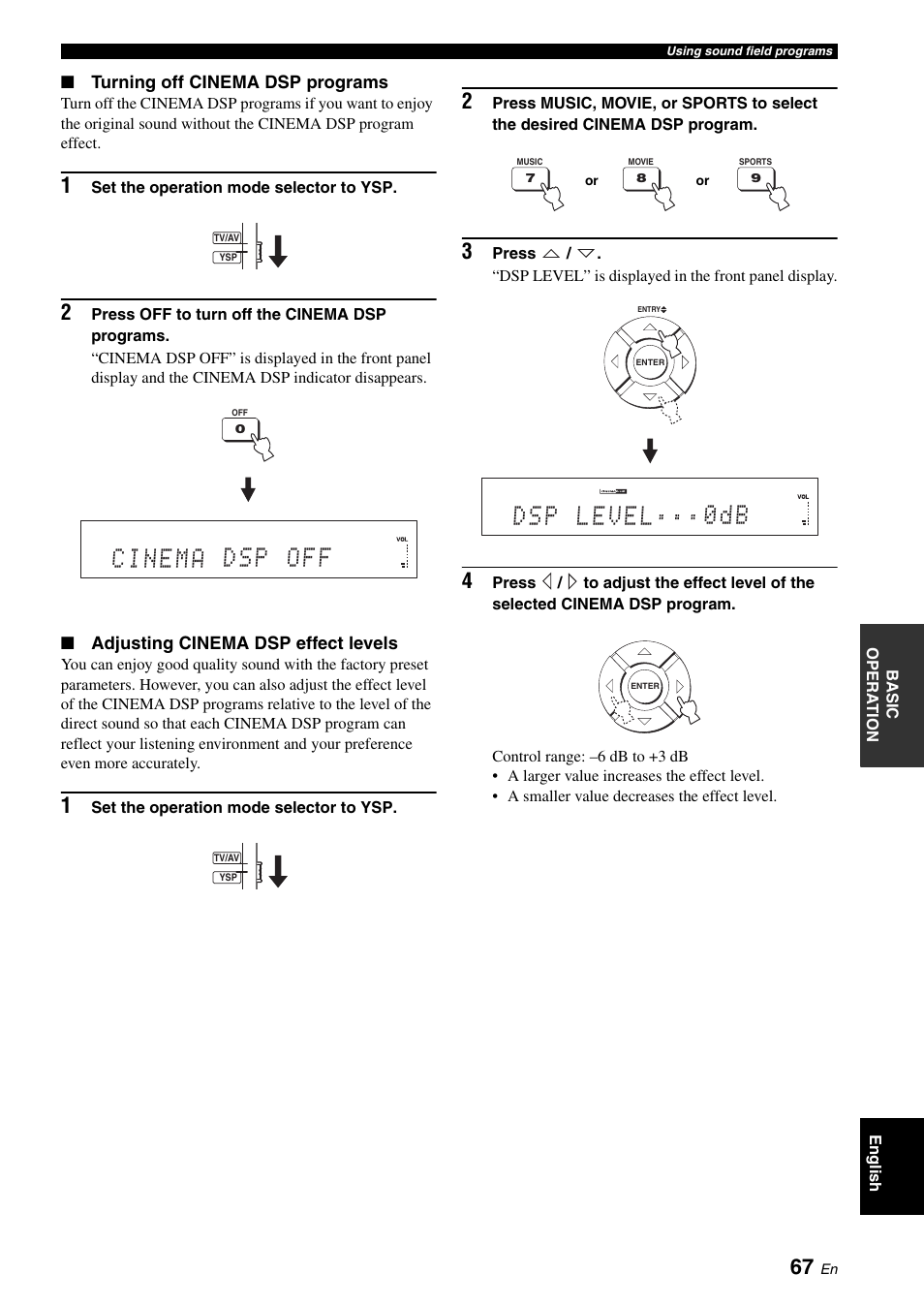 Yamaha Digital Sound Projector YSP-3050 User Manual | Page 71 / 118