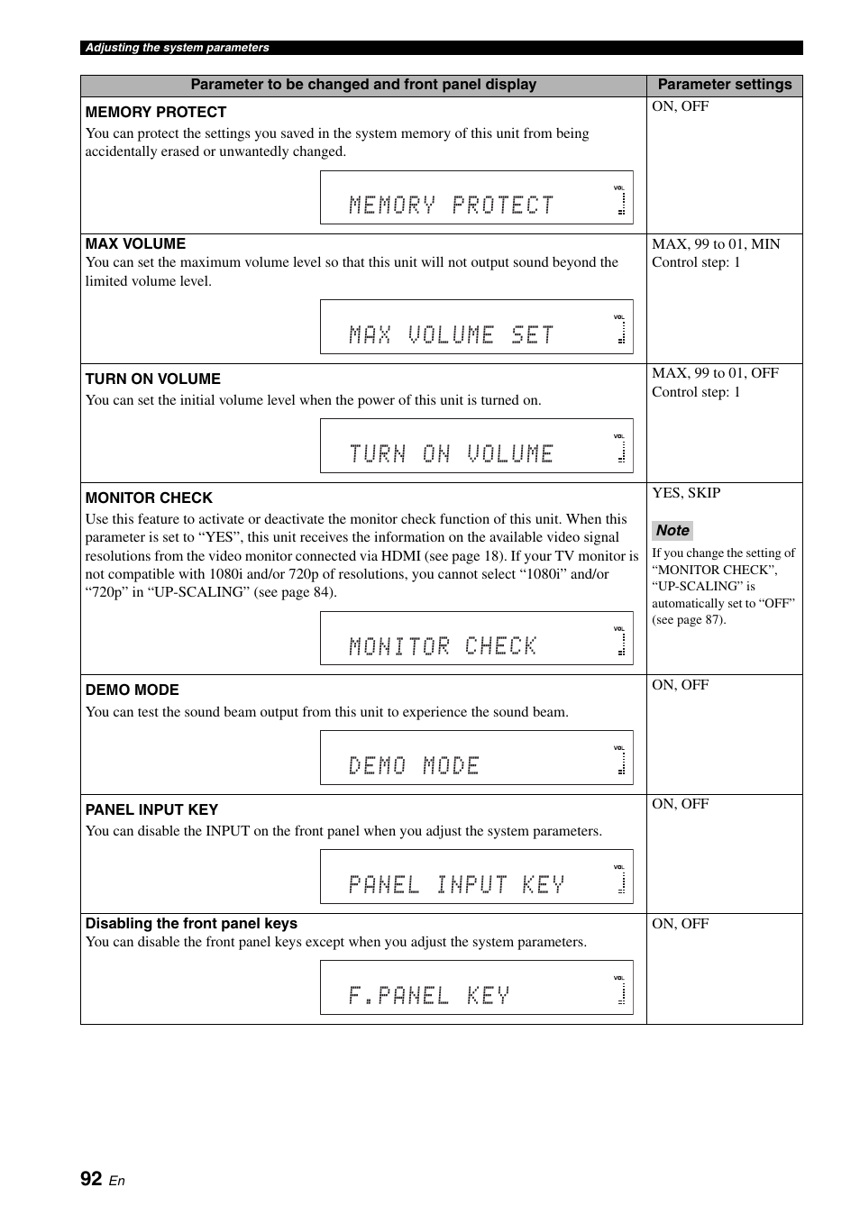 Yamaha Digital Sound Projector YSP-3050 User Manual | Page 96 / 118