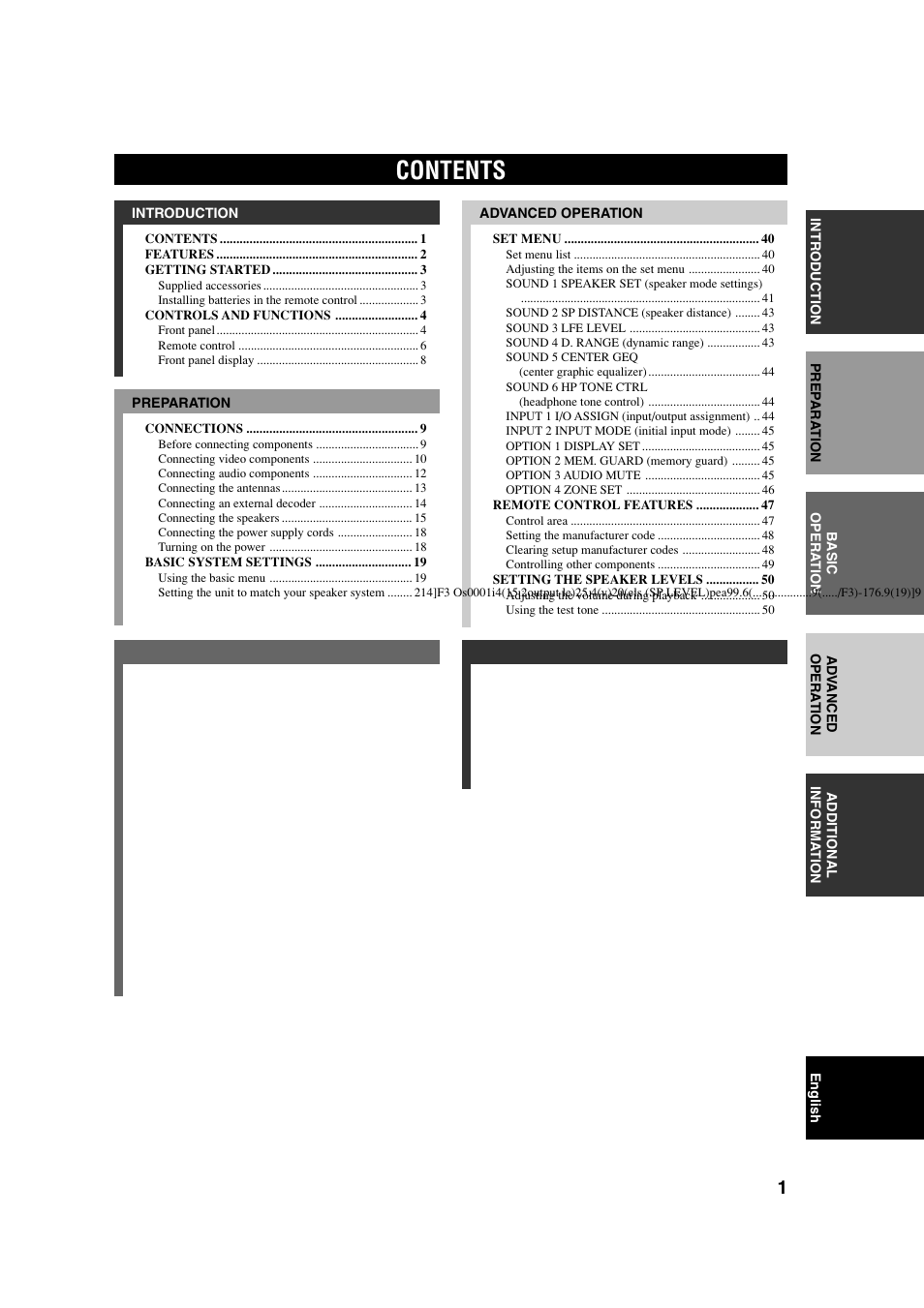 Yamaha RX-V540RDS User Manual | Page 3 / 67