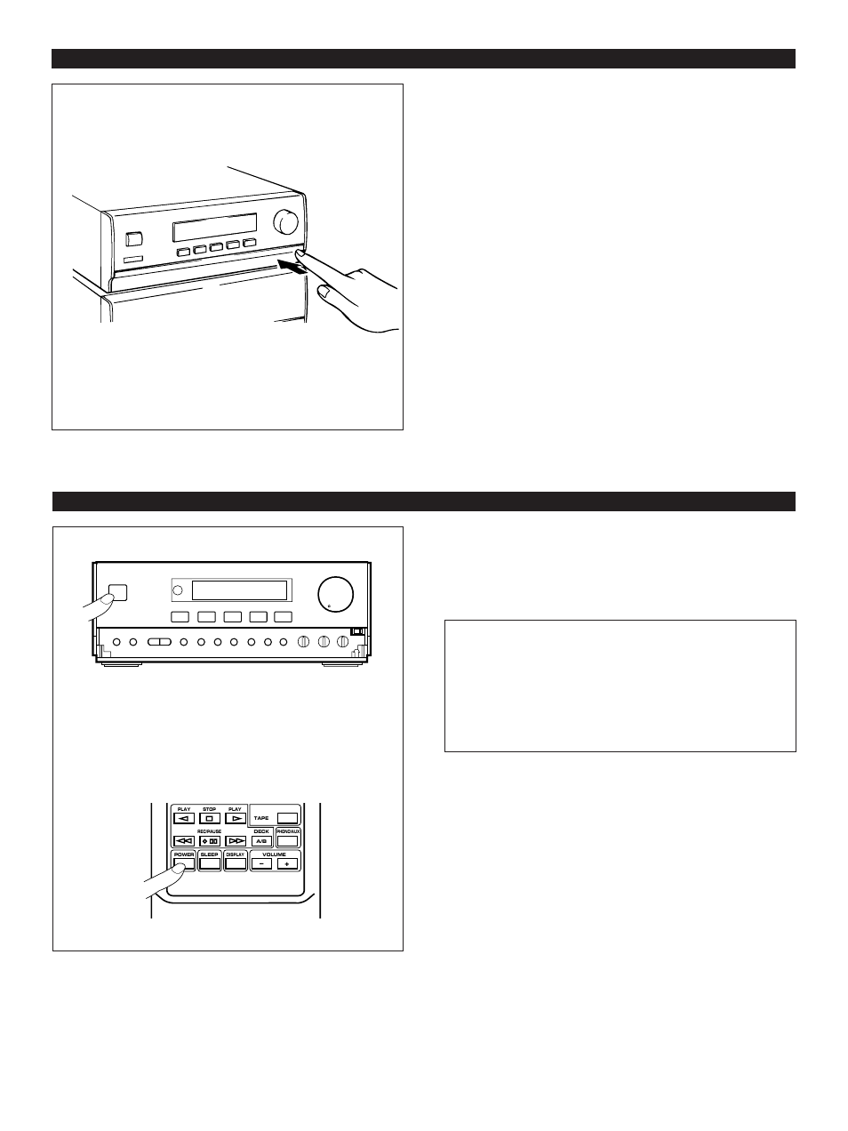 Open/close the control door, Turning the power on/off to this system, 12 open/close the control door | Yamaha CC-70S User Manual | Page 14 / 51