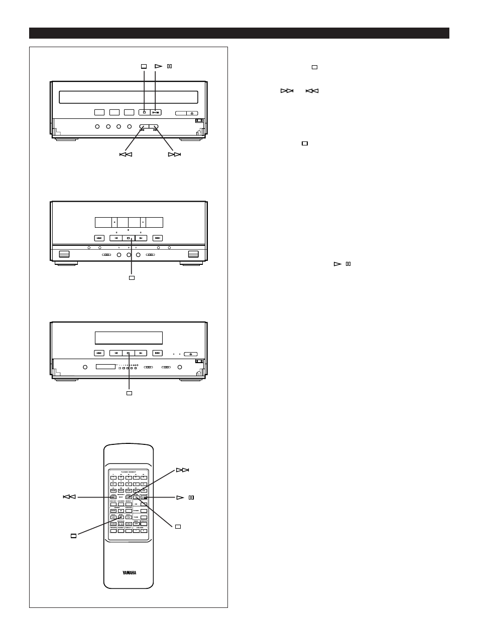 Recording compact discs, Recording programmed tracks, Cd player tape deck (kxw-s70) tape deck (kx-s90) | Press the stop button of the cd player, Follow steps 2–5 on the previous page, Empty | Yamaha CC-70S User Manual | Page 35 / 51