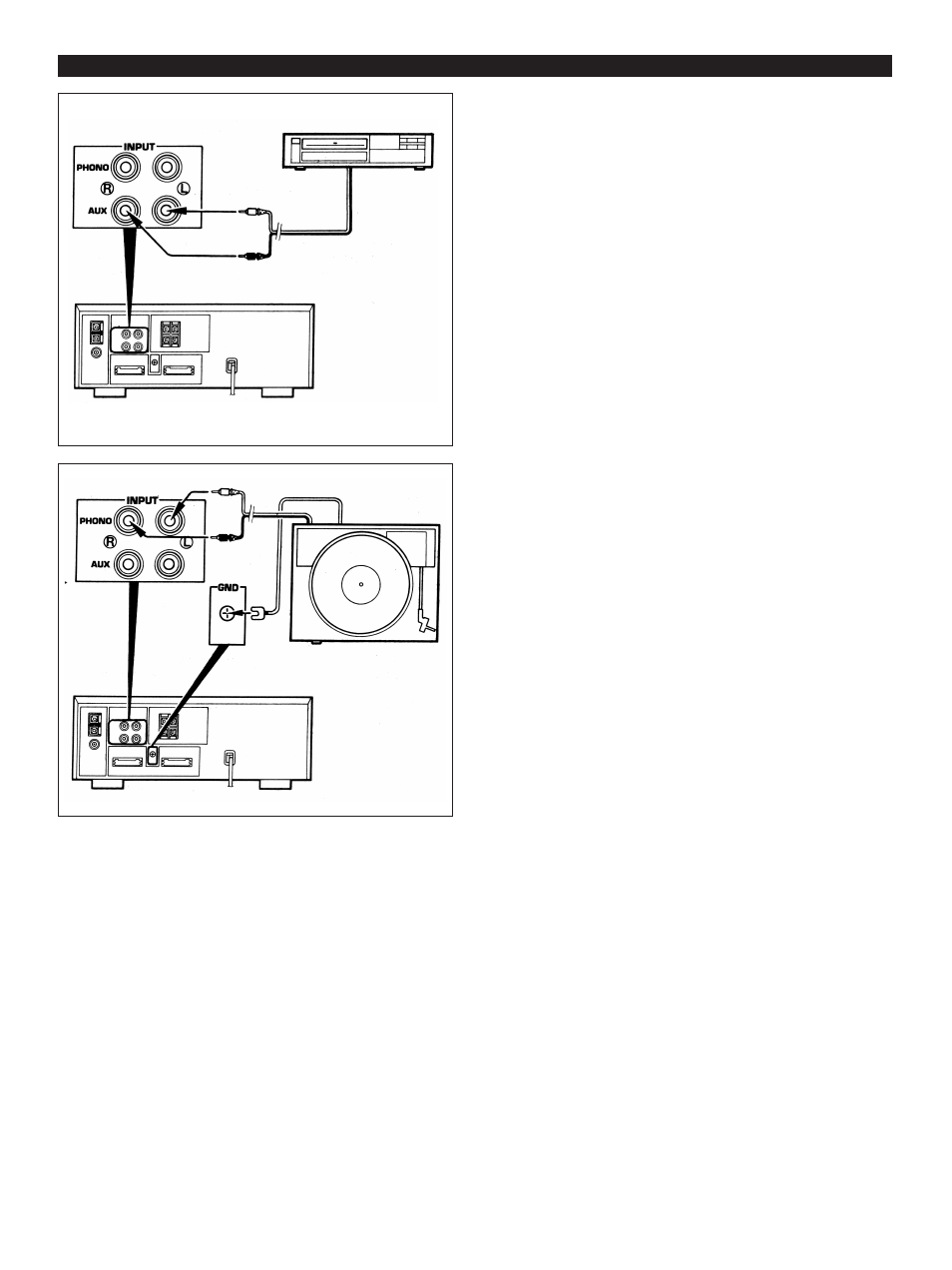 Using external units, Auxiliary (aux), Turntable (phono) | Yamaha CC-70S User Manual | Page 46 / 51