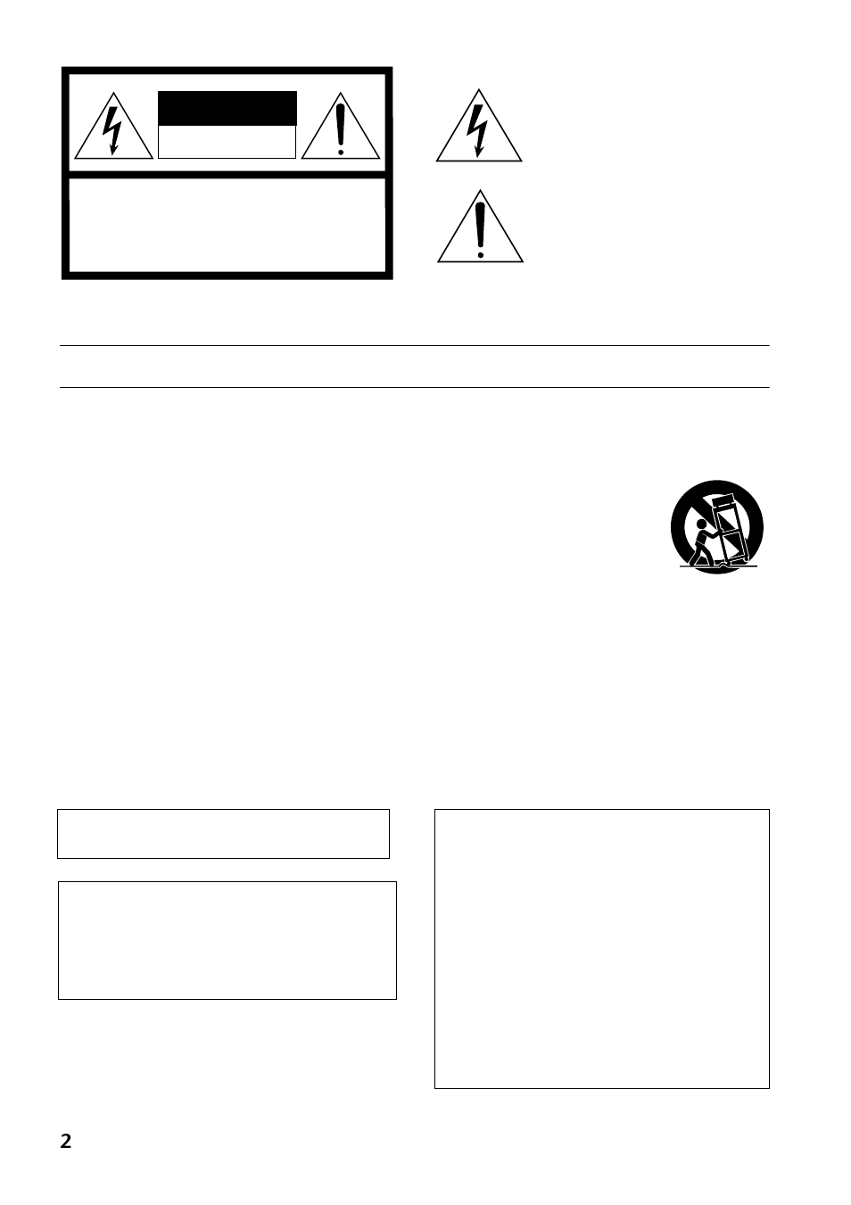 Important safety instructions, Important | Yamaha MSP3 User Manual | Page 2 / 23
