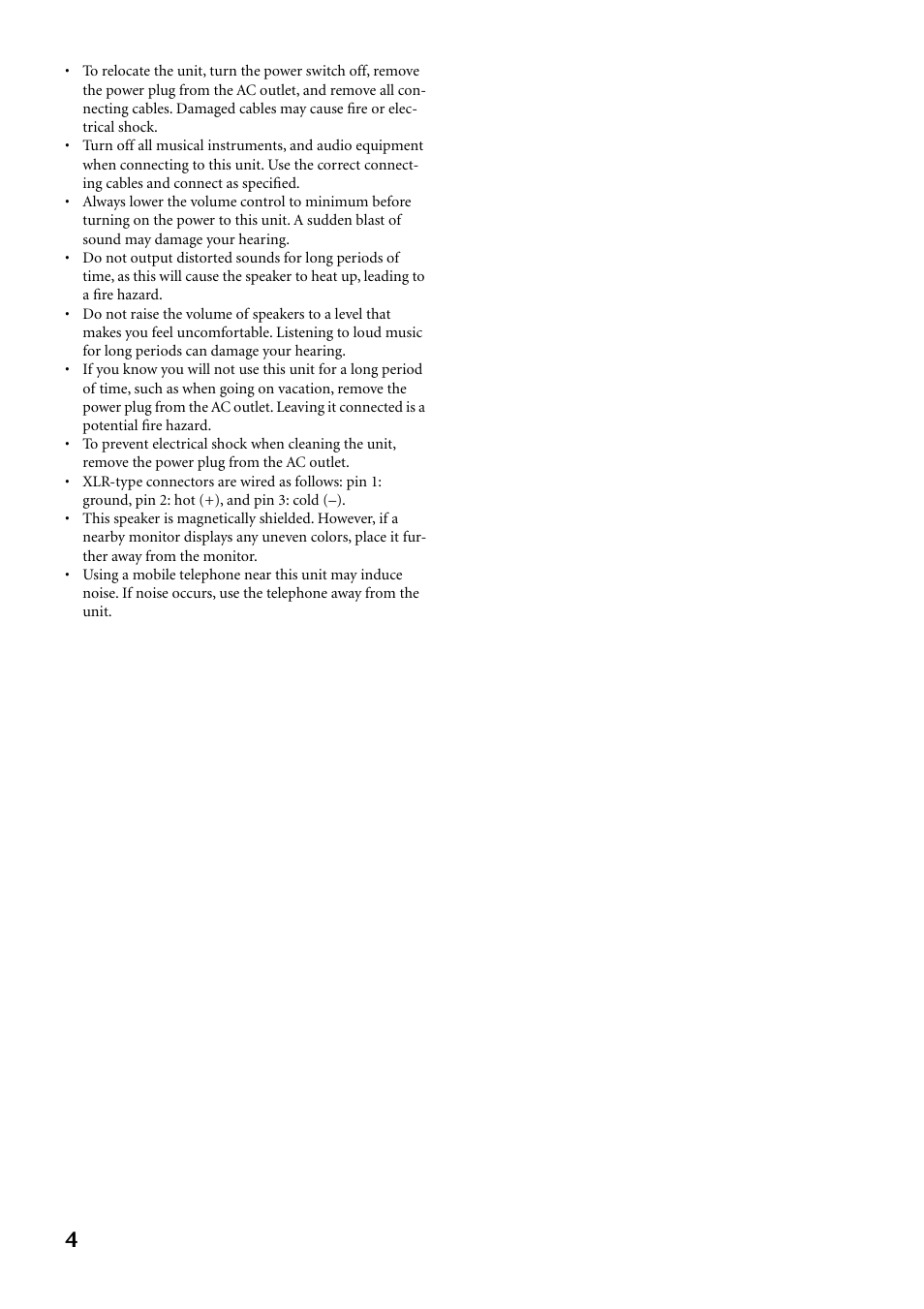 Yamaha MSP3 User Manual | Page 4 / 23