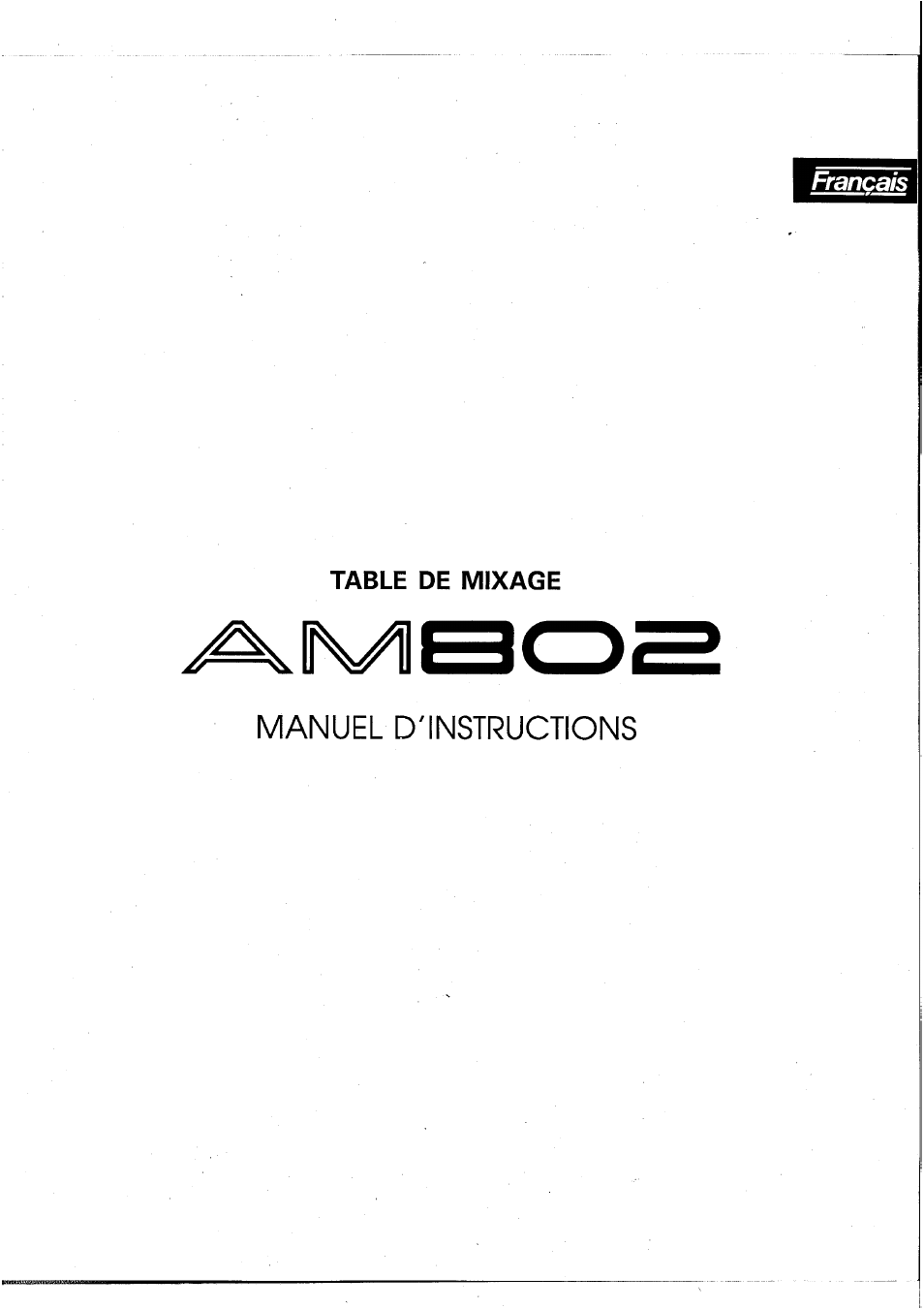 Yamaha AM802 User Manual | Page 14 / 38