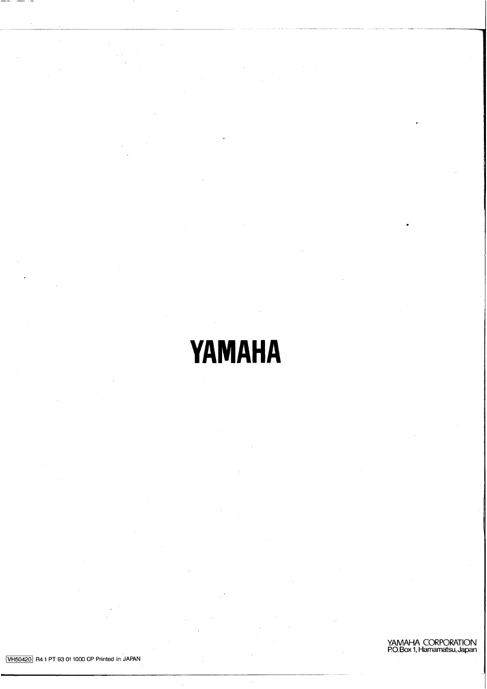 Yamaha | Yamaha AM802 User Manual | Page 38 / 38