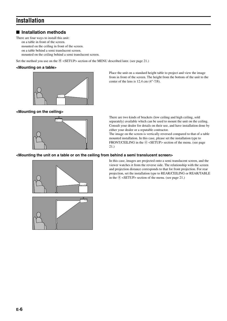 Installation | Yamaha DPX1000 User Manual | Page 11 / 45