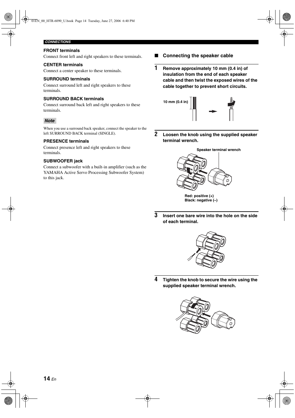 Yamaha HTR-6090 User Manual | Page 18 / 152