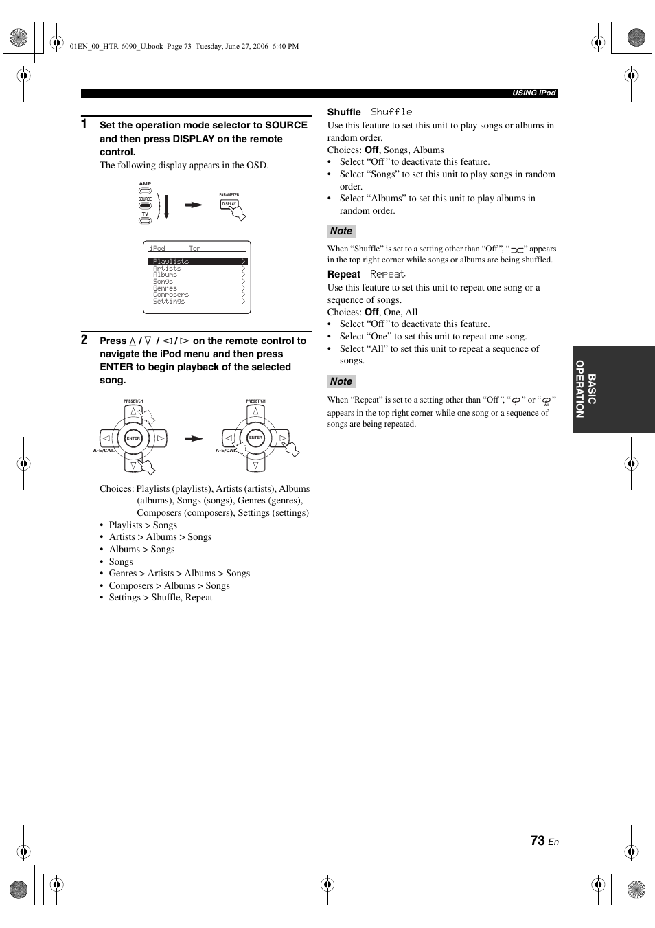 Yamaha HTR-6090 User Manual | Page 77 / 152