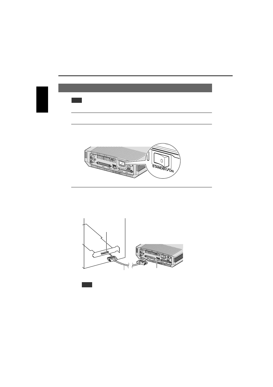 2 connect the crw-f1sx drive, Wer on/off. (p. 15, 18), Si cable. (p. 15) | Yamaha CD Recordable/Rewritable Drive CRW-F1SX User Manual | Page 24 / 52