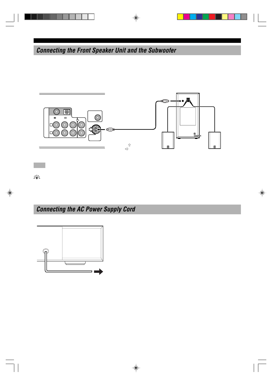 Connecting the ac power supply cord | Yamaha AV-S70 User Manual | Page 16 / 40