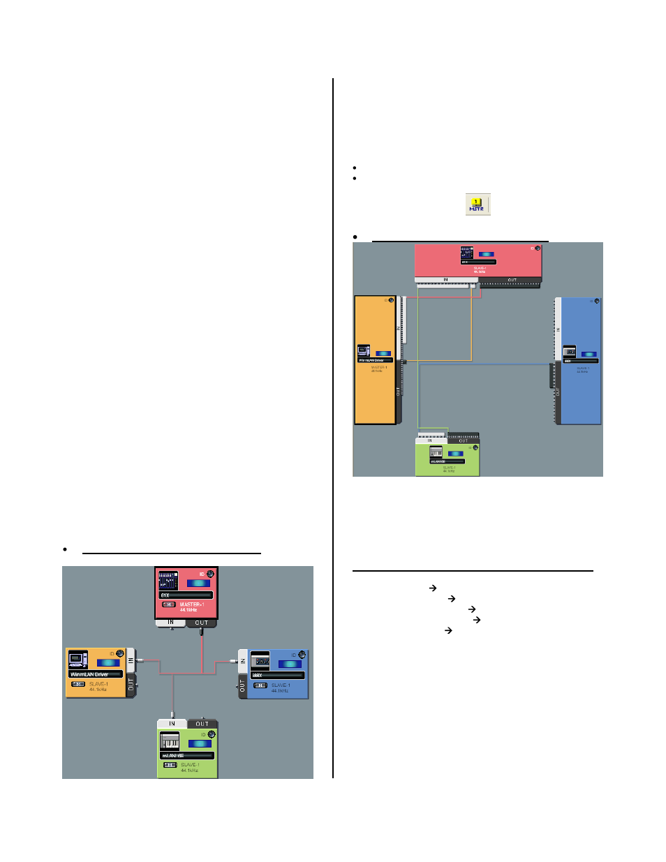 Setting up a network, Network audio connections | Yamaha mLAN System User Manual | Page 5 / 13