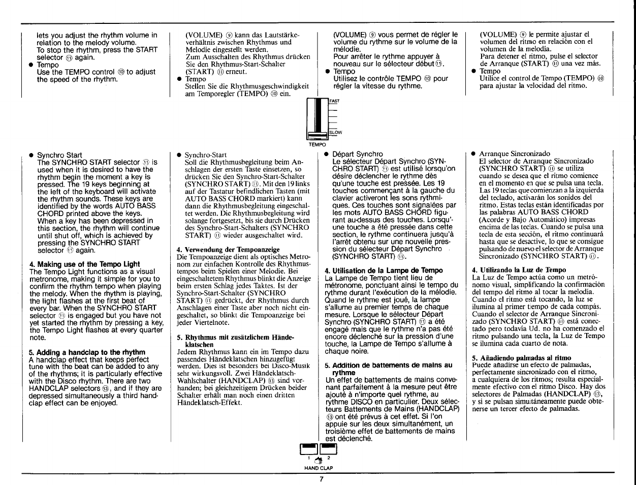 Yamaha Portatone PS-25 User Manual | Page 9 / 28