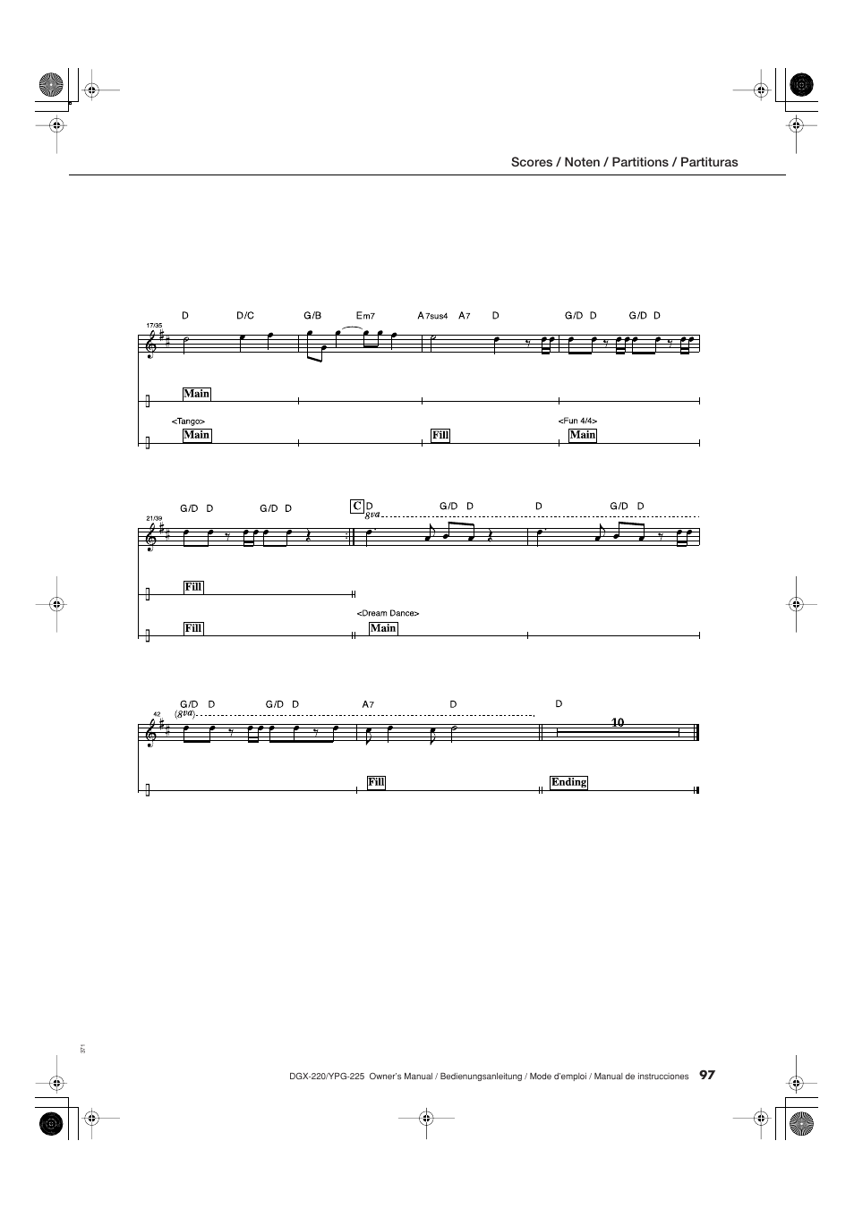 Yamaha DGX-220 User Manual | Page 97 / 124