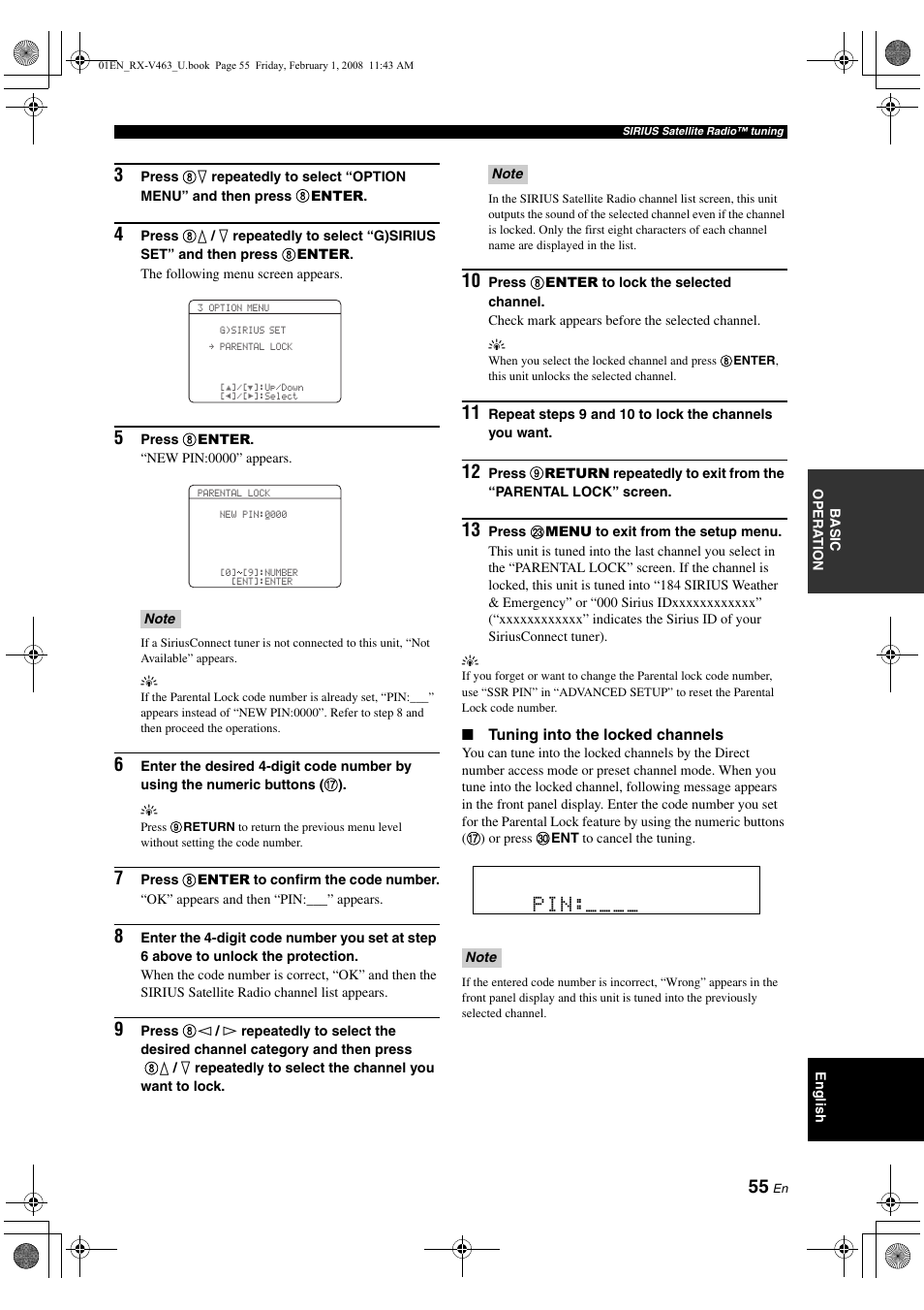 Yamaha RX-V463 User Manual | Page 59 / 106