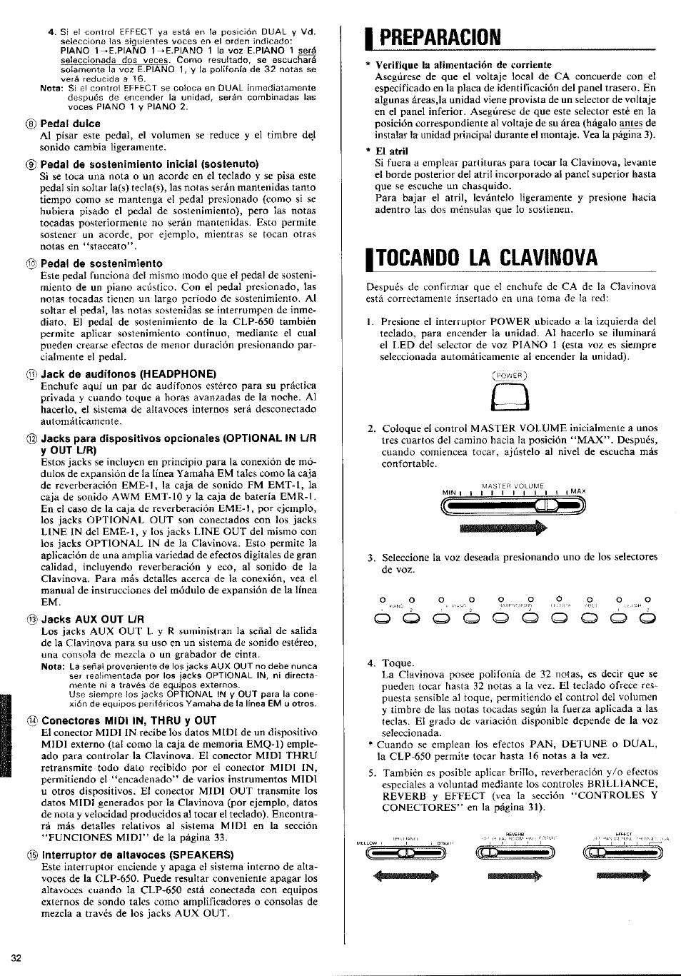 I preparaclow, Itocawdo la claviwova | Yamaha Clavinova CLP-650 User Manual | Page 10 / 19