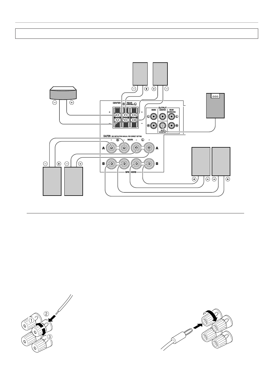 Speakers, 20 speakers, How to connect | Yamaha RX-V795 User Manual | Page 24 / 92