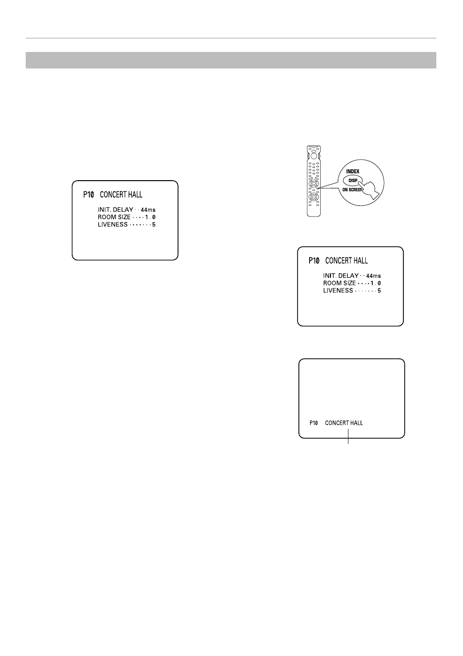 On screen display, Selecting a type of display | Yamaha RX-V795 User Manual | Page 30 / 92