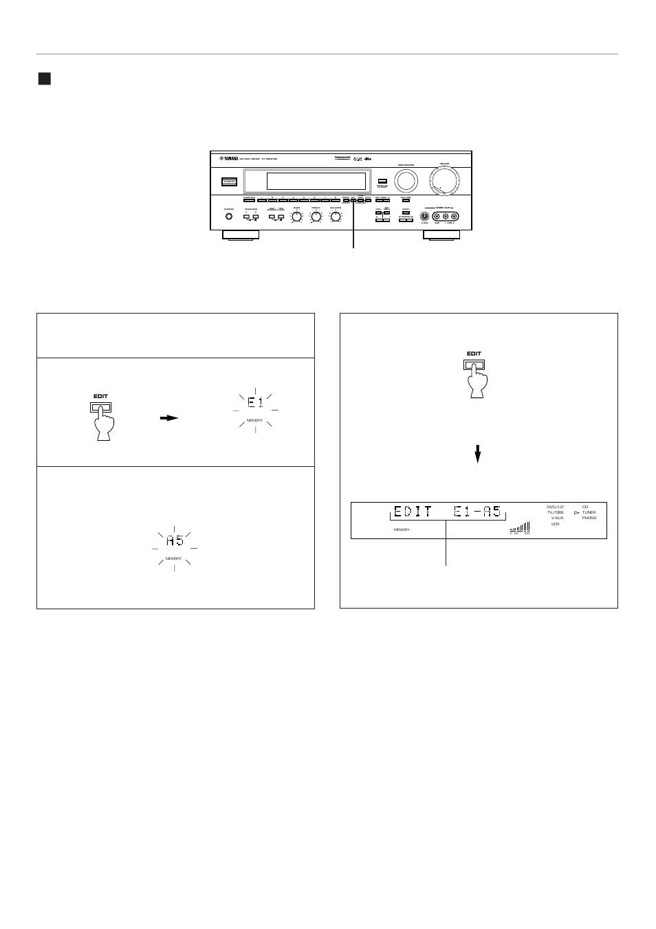 Exchanging preset stations, Aon off on off b, Basic operation | Yamaha RX-V795 User Manual | Page 46 / 92
