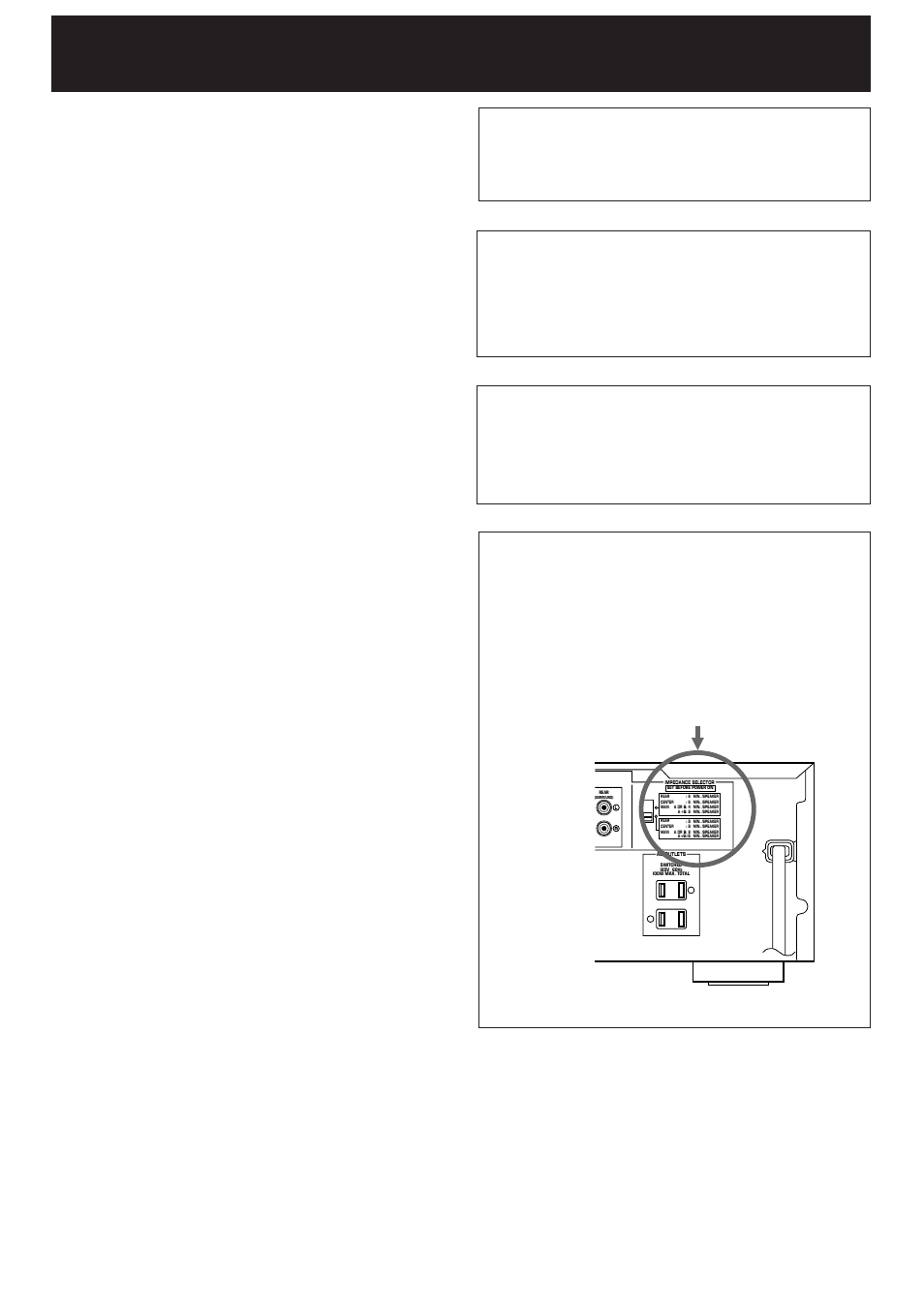 Caution, Caution : read this before operating your unit, Impedance selector | Yamaha RX-V795 User Manual | Page 6 / 92